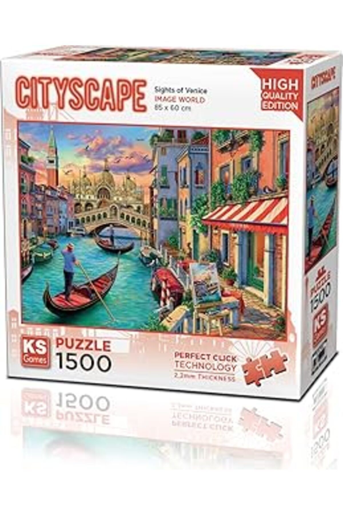 22029 Sights Of Venice 1500 Parça Puzzle -Ks Puzzle