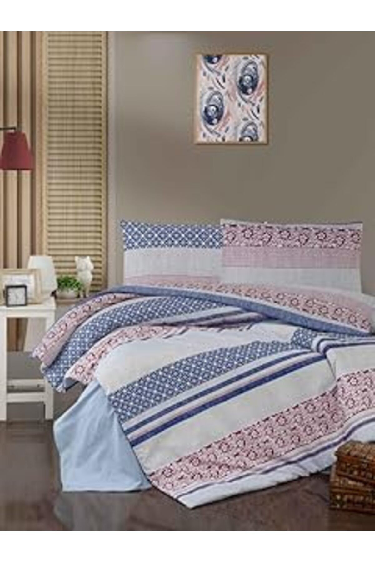 Mulberry Reina Nevresim Takımı Çift Kişilik Çarşafı Lastikli