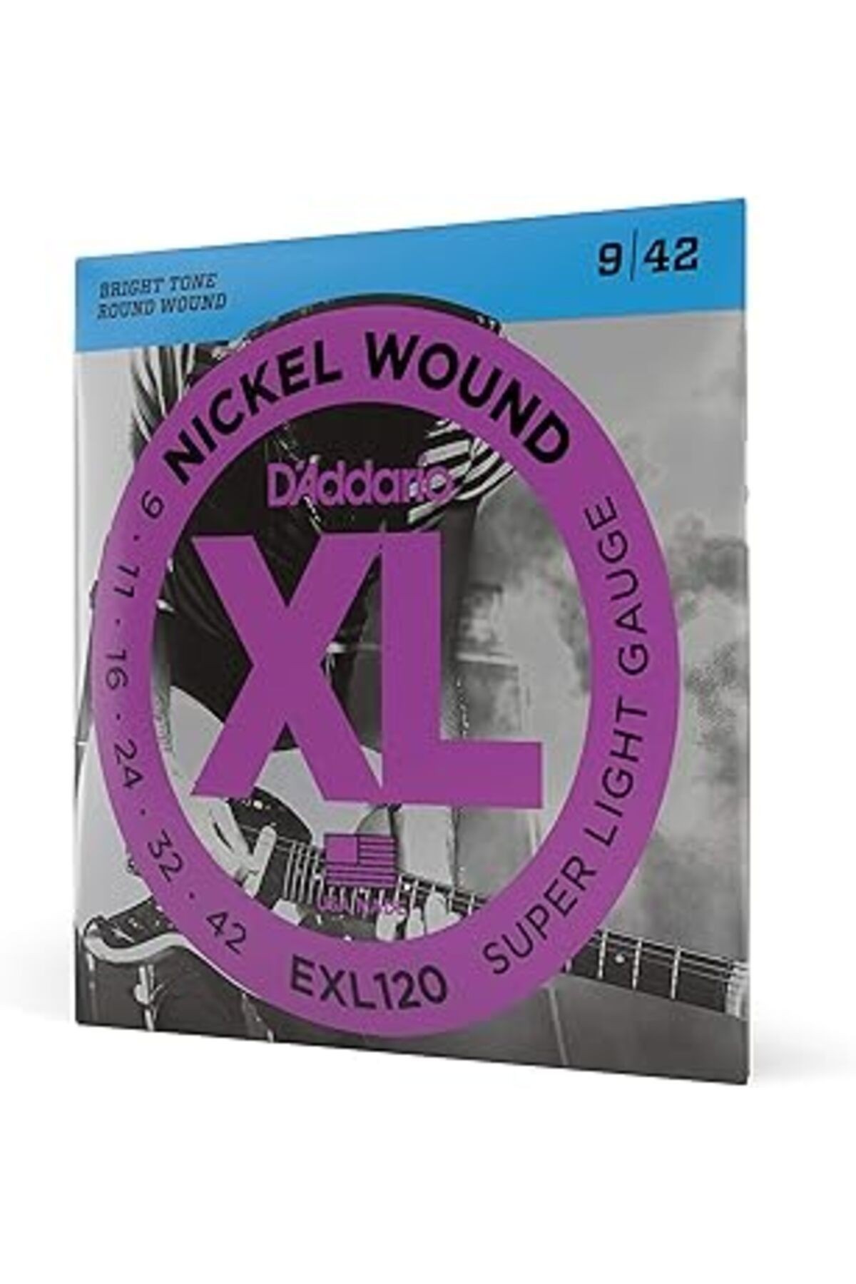 D'Addario Exl120 Elektro Gitar Tel Seti, Xl, 9-42, Nickel Wound, Su