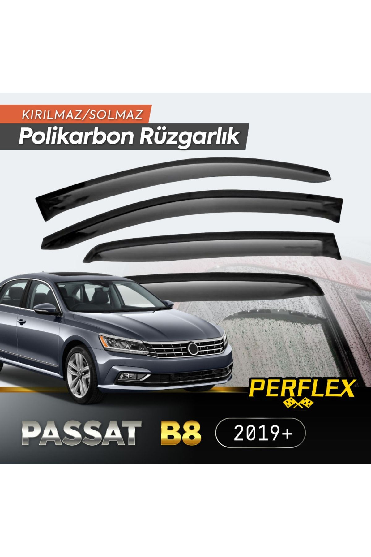 Vw Passat B8 2019+ Cam Rüzgarlığı V2 Düz