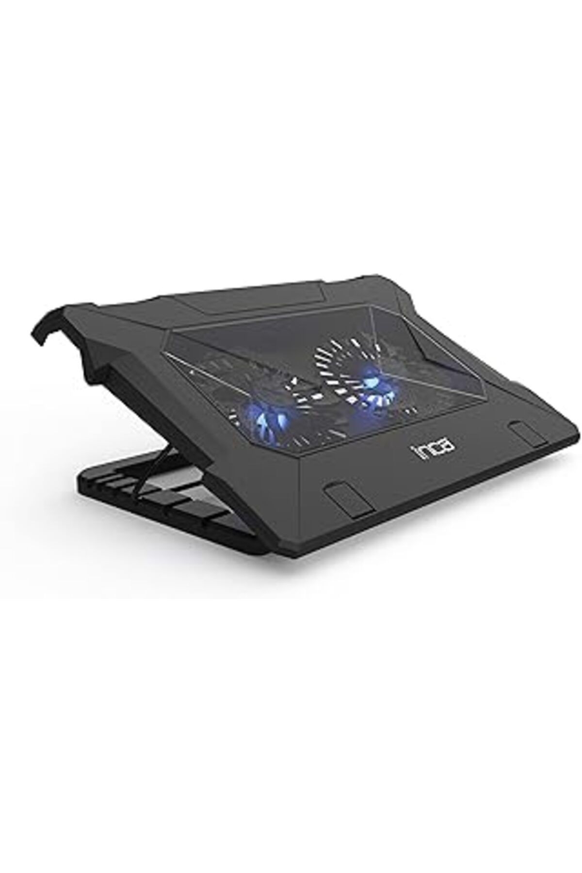 Inca Inc-321rt Ergonomic Double Fan Stand With Rubber Silent Notebook Cooler