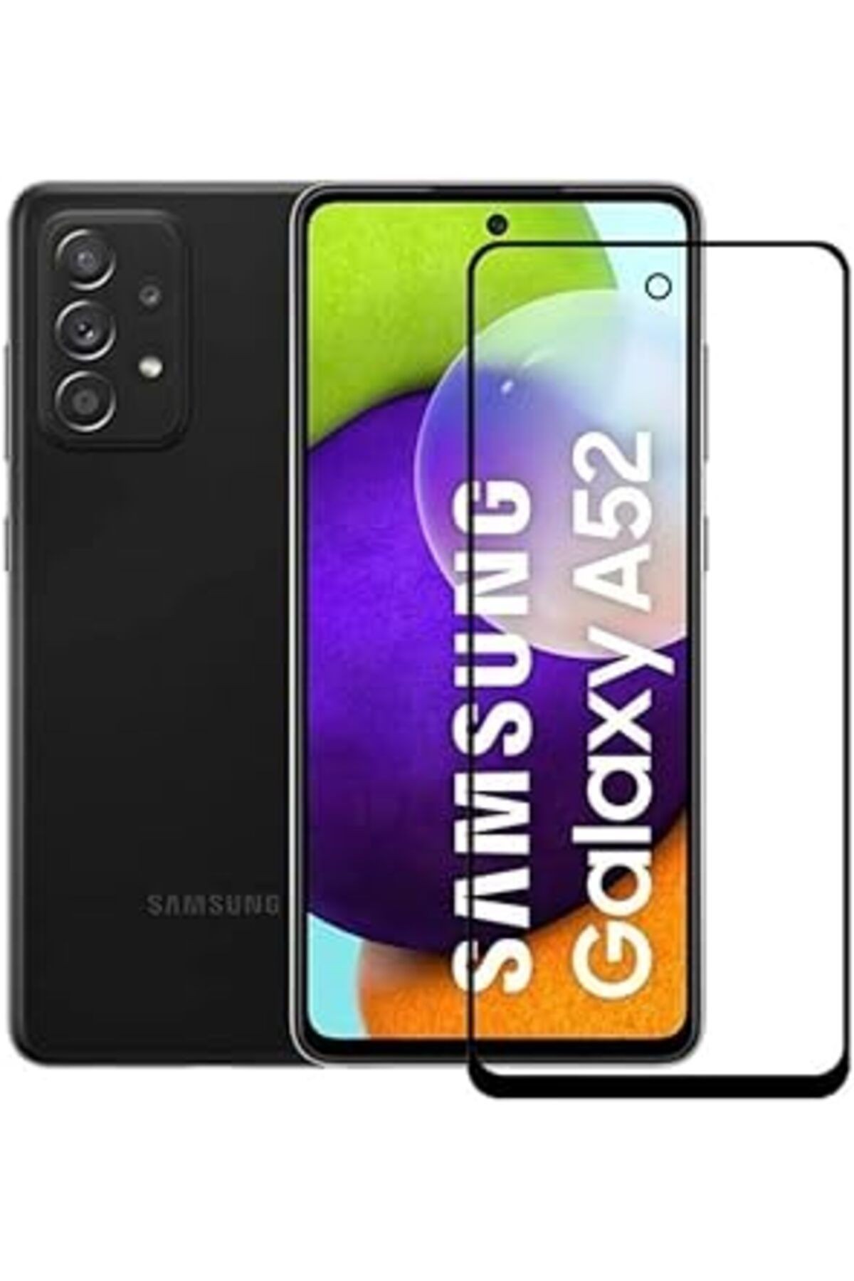 Artlayns Samsung A52 9D Mate Ceramics Nano Ekan Koruycu Cam Tam Kaplama