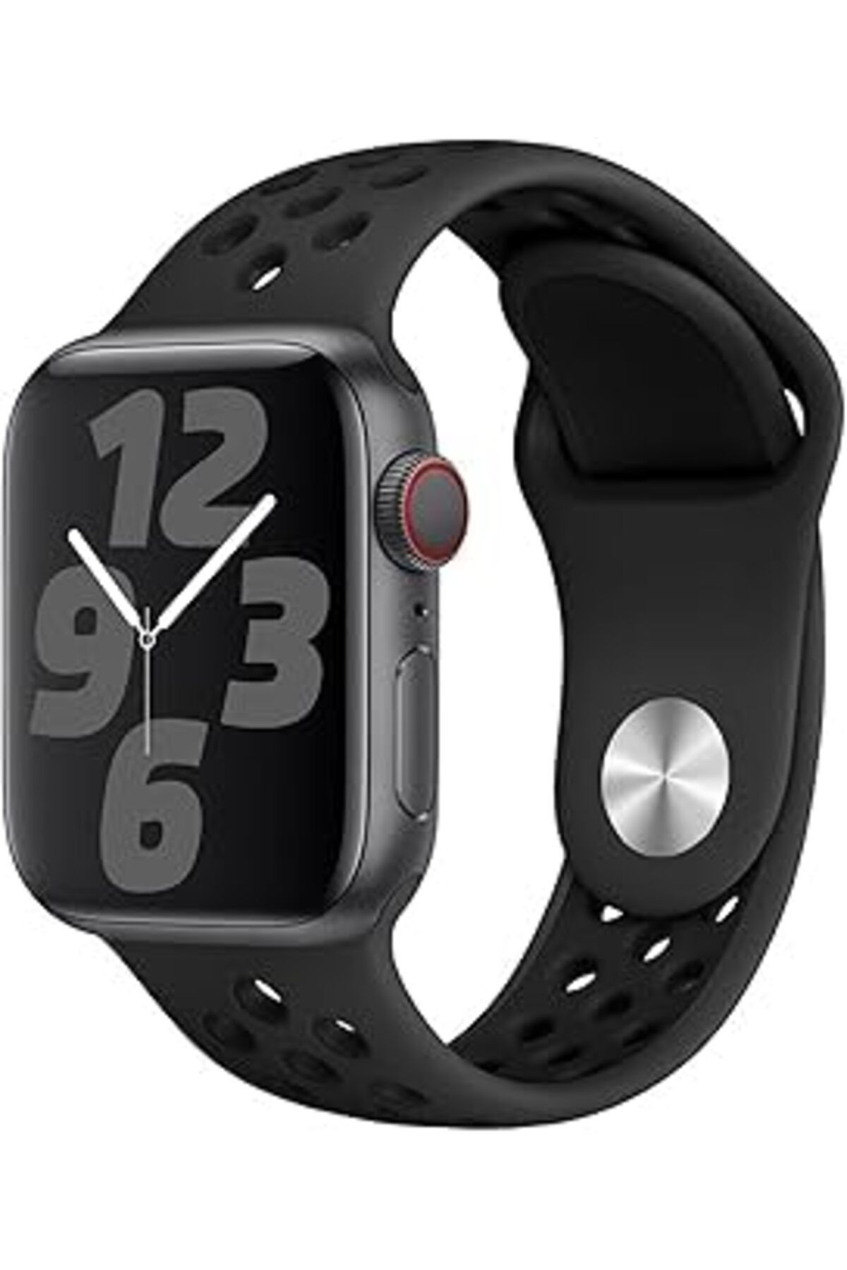 Bause Apple Watch Se/8/7/6/5/4/3/2/1 Ile Uyumlu Delikli Spor Silikon Kordon