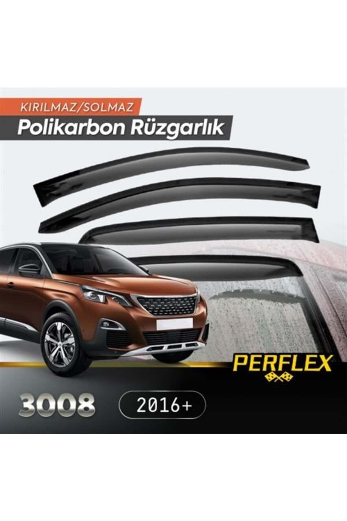 Peugeot 3008 2016+ Cam Rüzgarlığı V2 Düz
