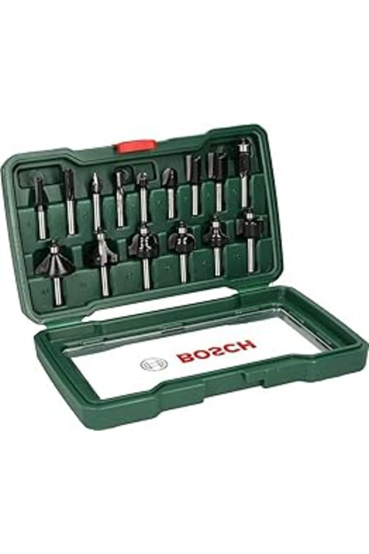 Bosch Professional Accessories 15 Parça Freze Seti (AHŞAP, FREZELER IÇİN 8 MM ŞAFTLI AKSESUAR)