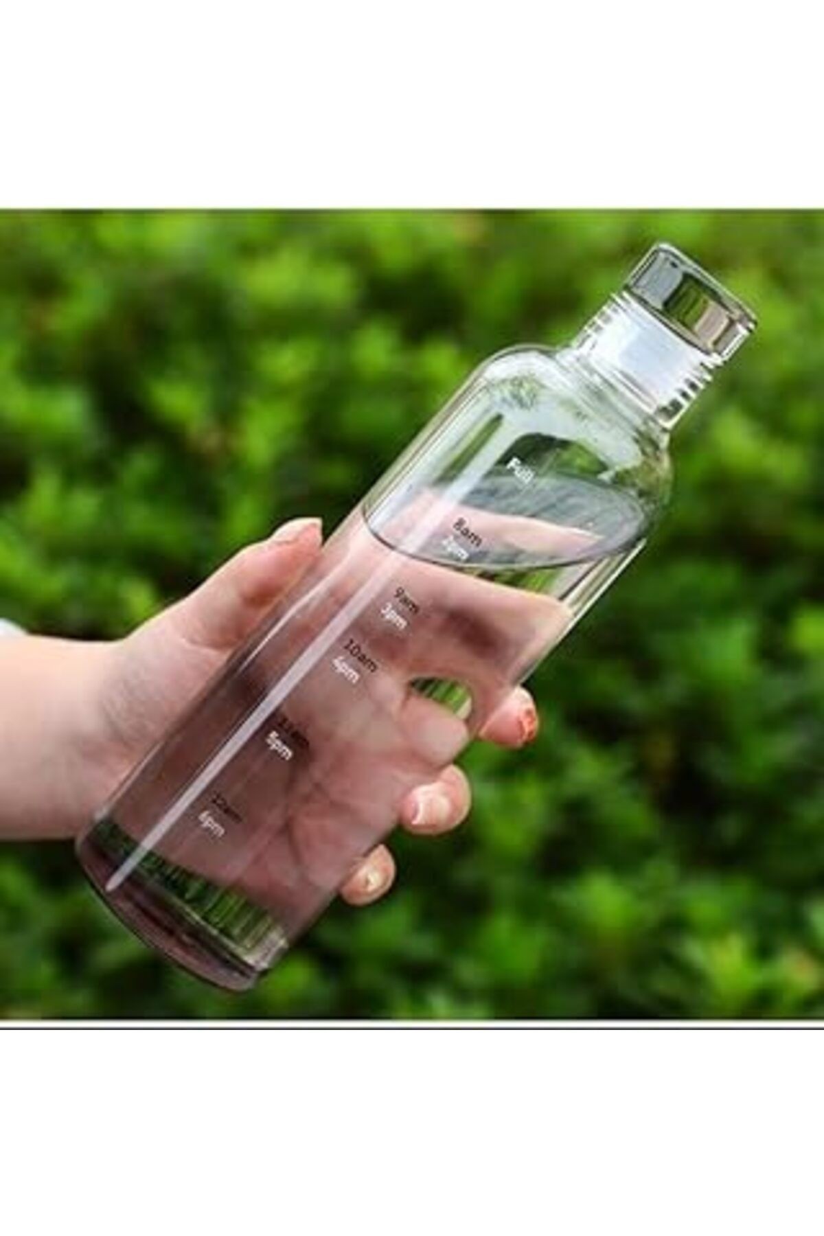 Emey E-ticaret Cam Su Şişesi Motivasyonlu Sızdırmaz Matara Suluk Cam (500 ML)