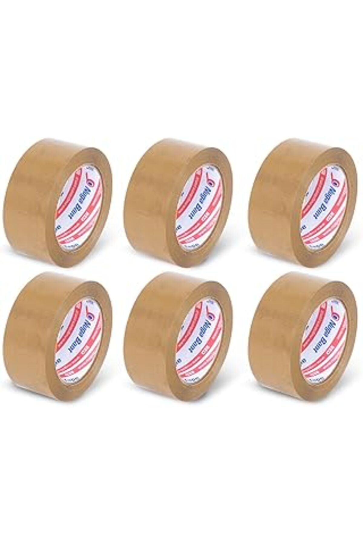 Nuga 45 Mm X 100 Mt Kahve (TABA) Koli Bandi 6 Adet