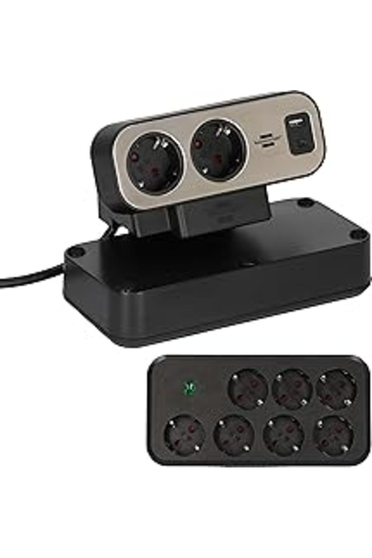 Brennenstuhl Brennensthul Estilo Duplex Serisi 9 Soketli Typ-C Ve Usb Li 19.500 Amper Akım Korumalı