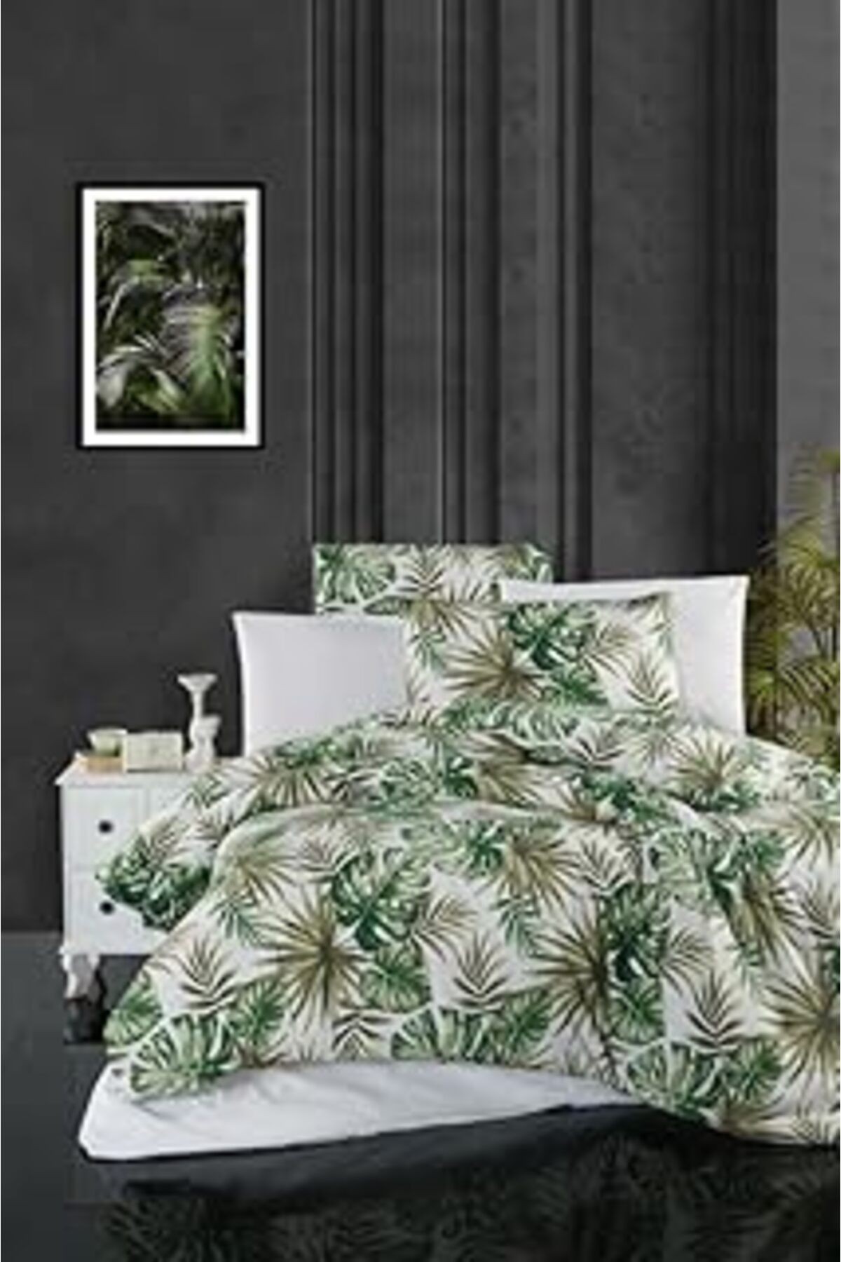 Mulberry Verde Çift Kişilik Nevresim Takımı Ranforce Pamuk Yeşil 200X220