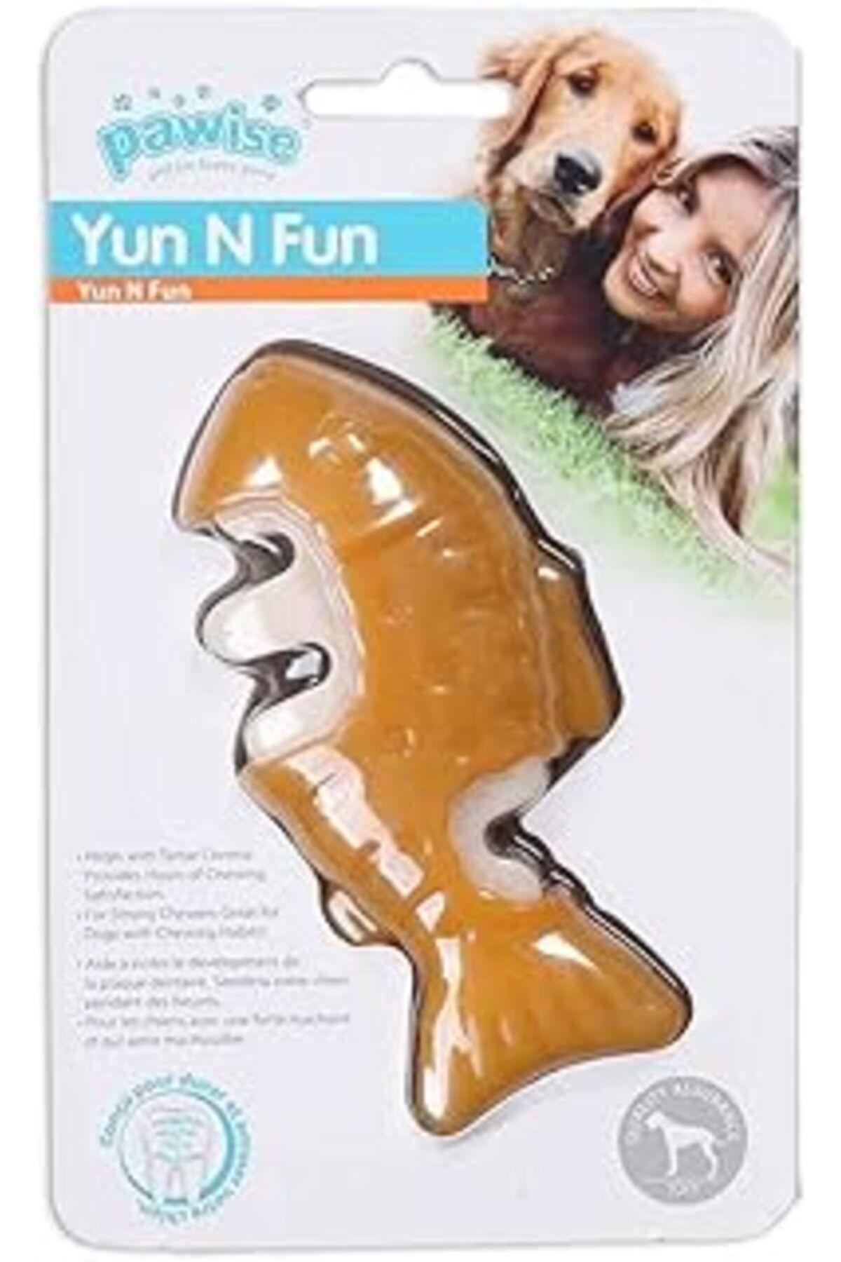 Pawise Yum N Fun Balık Aromalı Çiğneme Köpek Oyuncağı 12,5 Cm