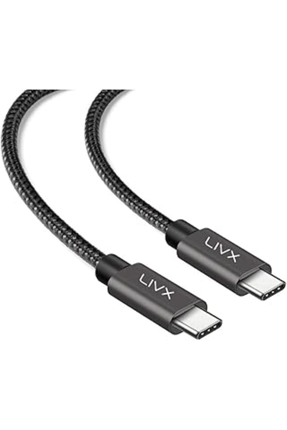 Livx Solid 100w 5a Type C To Type C Iphone 15 Pro Max Plus Hızlı Şarj Ve Data Kablosu Halat Örgülü