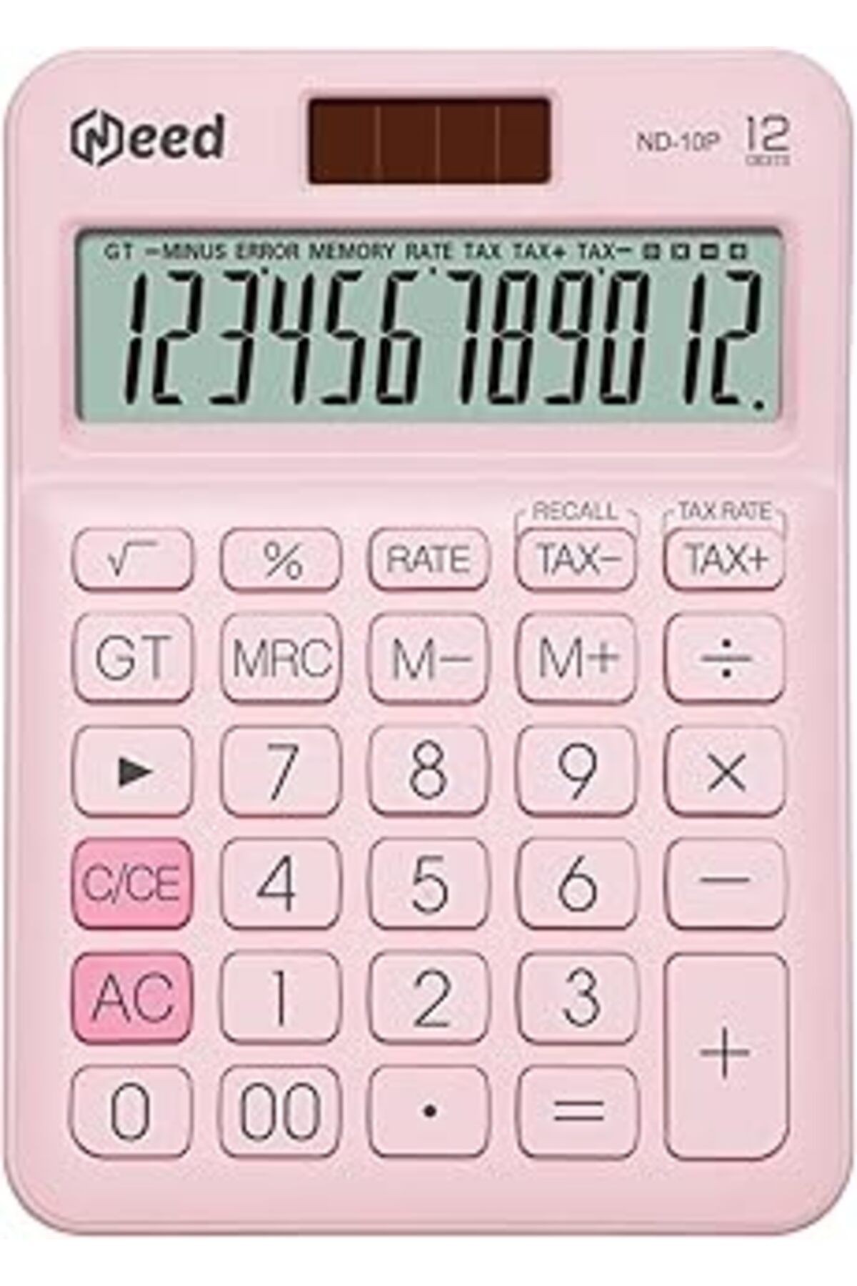 Need Nd-10P Pastel Pembe Hesap Makinesi