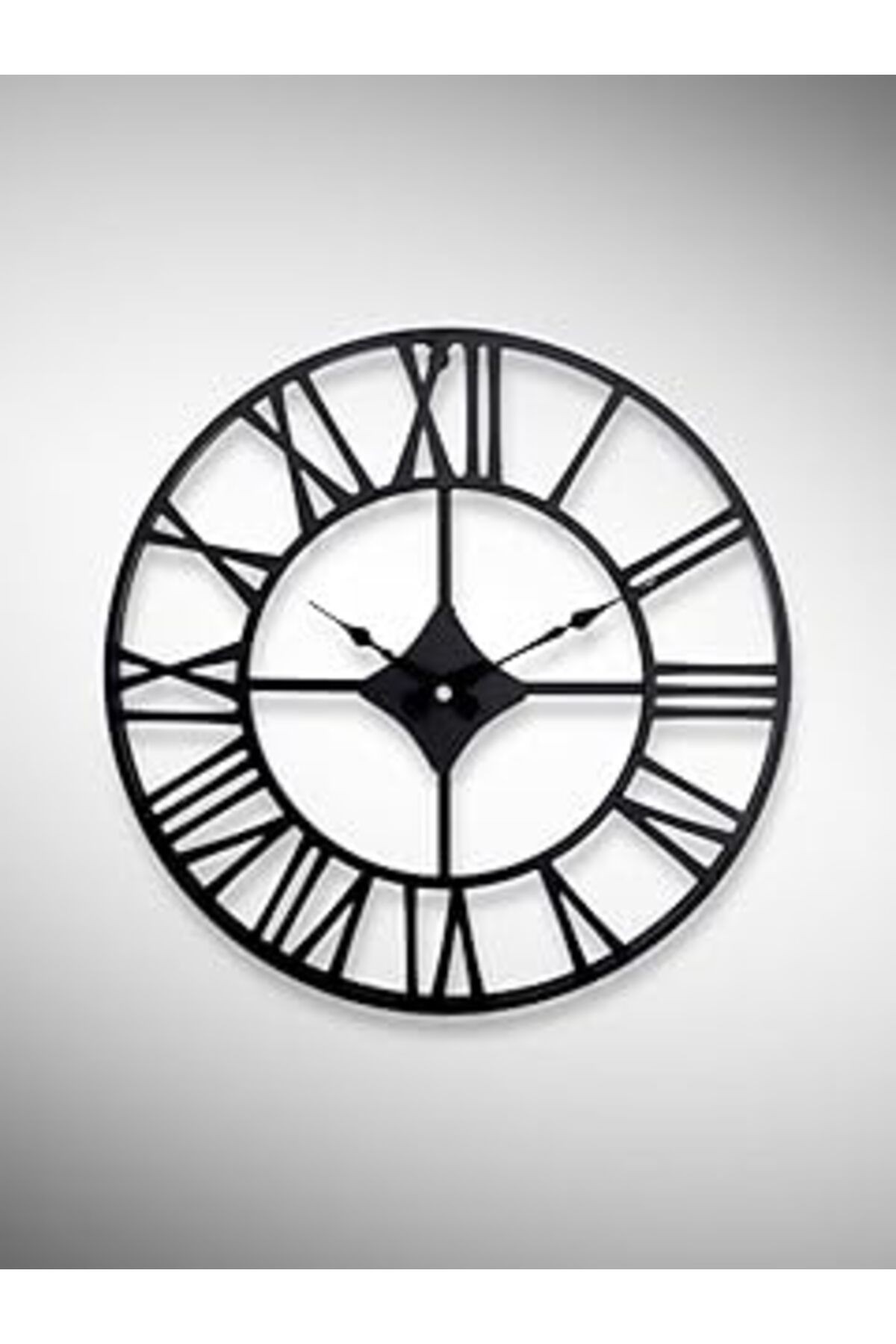 Galaxy Dm30 Serisi Roma Rakamlı Metal Duvar Saati Siyah 30 Cm