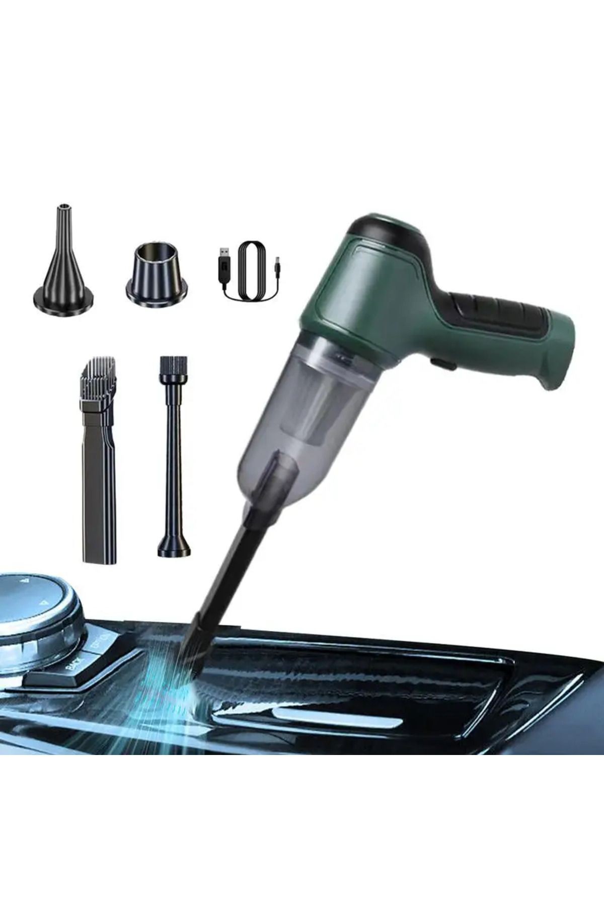 Air Blower Araba Süpürgesi Yeşil
