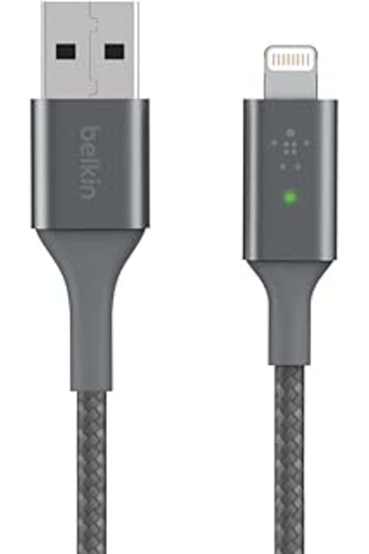 Belkin Smart Led Şarj Kablosu Usb - Lightning 4 Ft/1.2 Metre (BİR BAKIŞTA ŞARJ DURUMUNUZU GÖRÜN) Mf