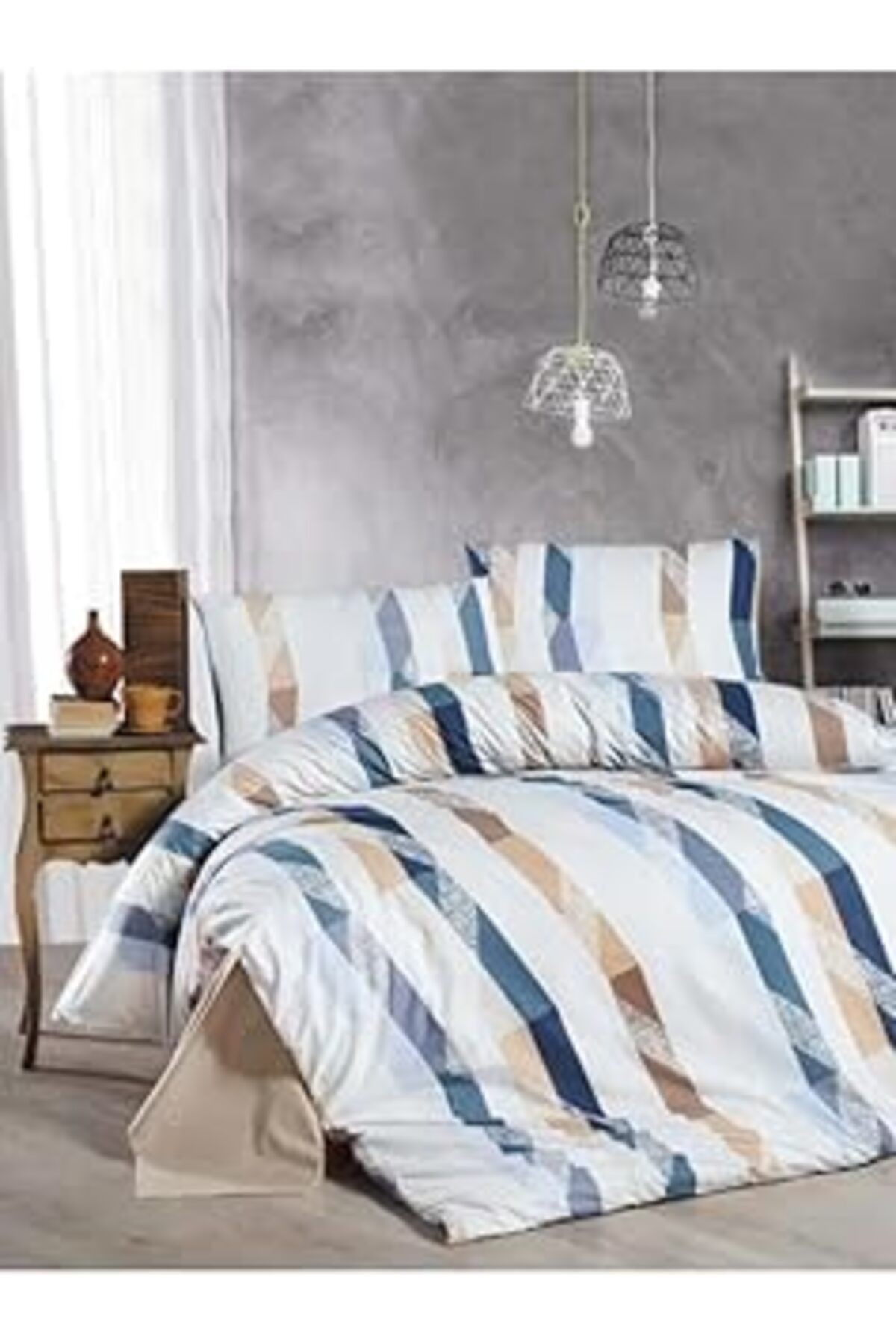 Mulberry Çift Kişilik Nevresim Takımı%100 Pamuk 200 * 220-Agustin Nevresim