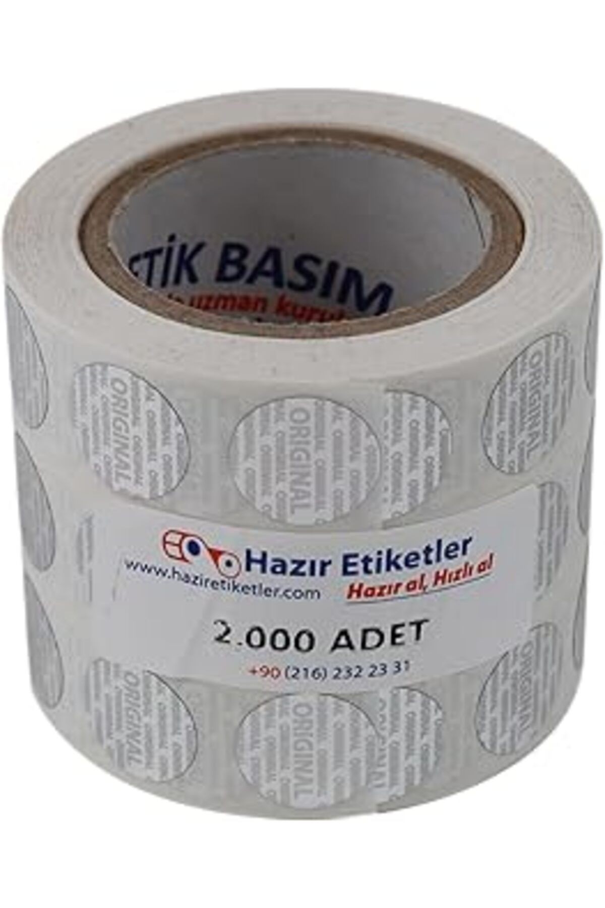 Hazır Etiketler , Hazır Al Hızlı Al Original Etiketi Pp Metalize(Hologramlı) 15Mm Çapında 2000 Adet
