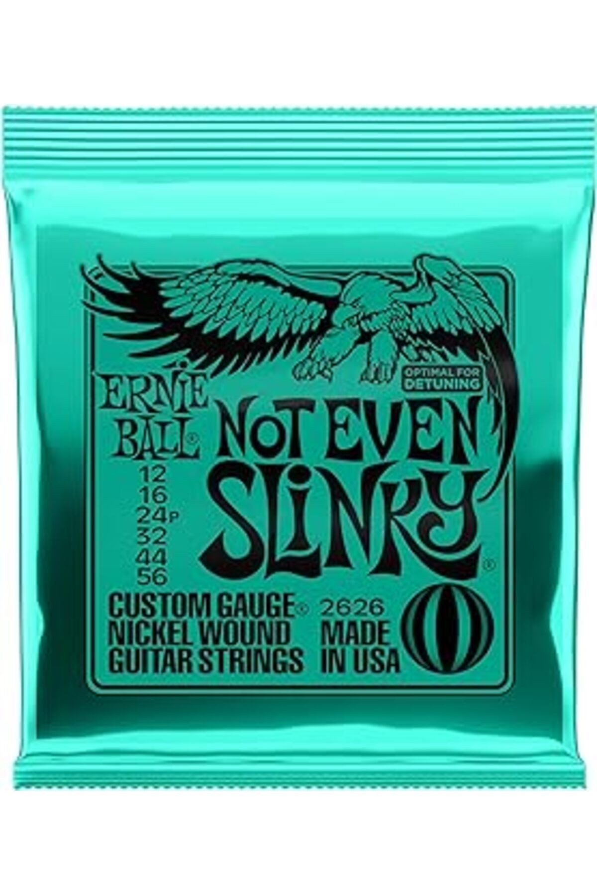 Ernie Ball Not Even Slinky Nickel Wound Electric Guitar Strings - 12-56 Gauge