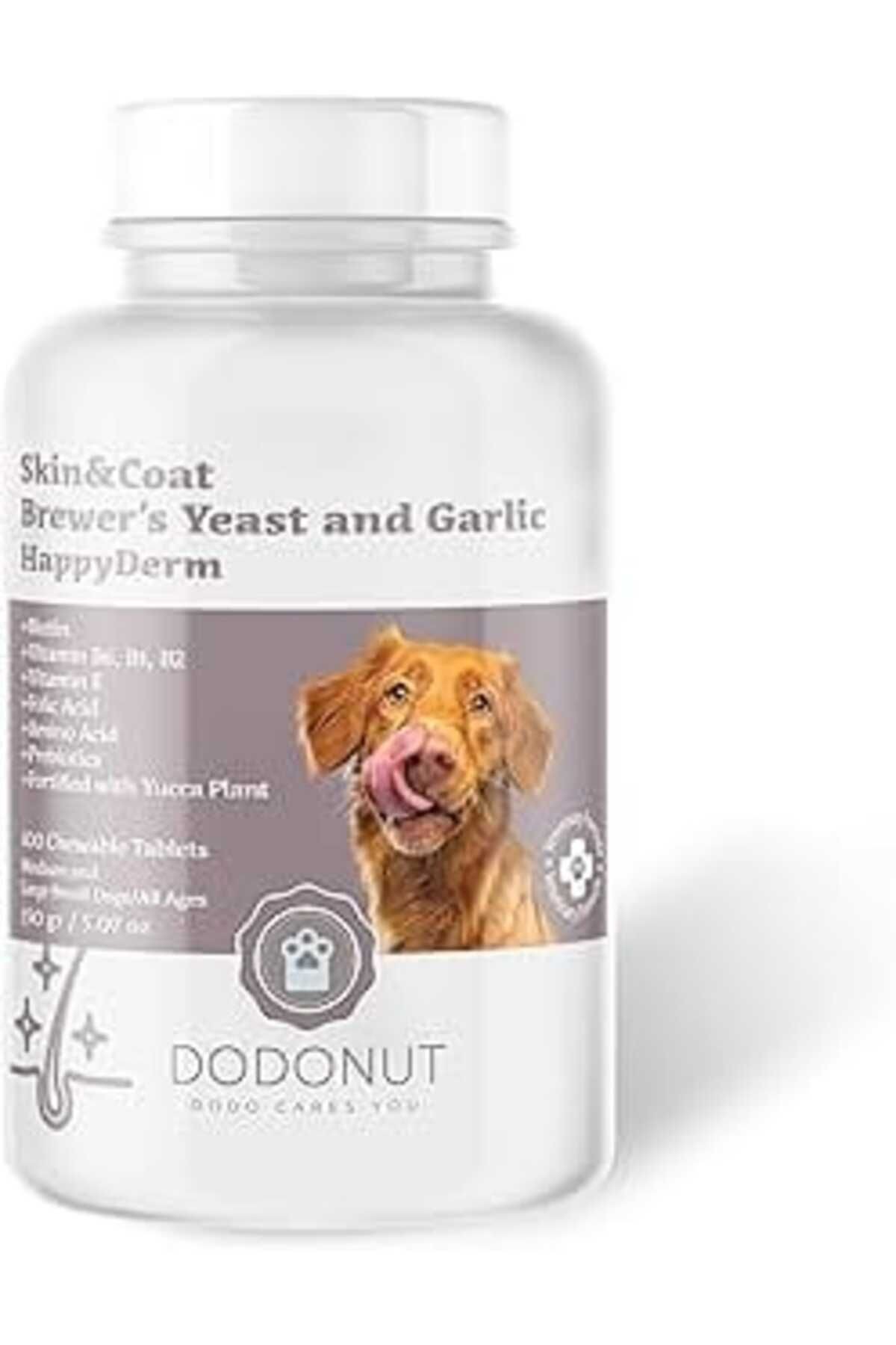 Dodonut Happyderm Köpek Deri Ve Tüy Sağlığı Besin Takviyesi, 100 Tablet