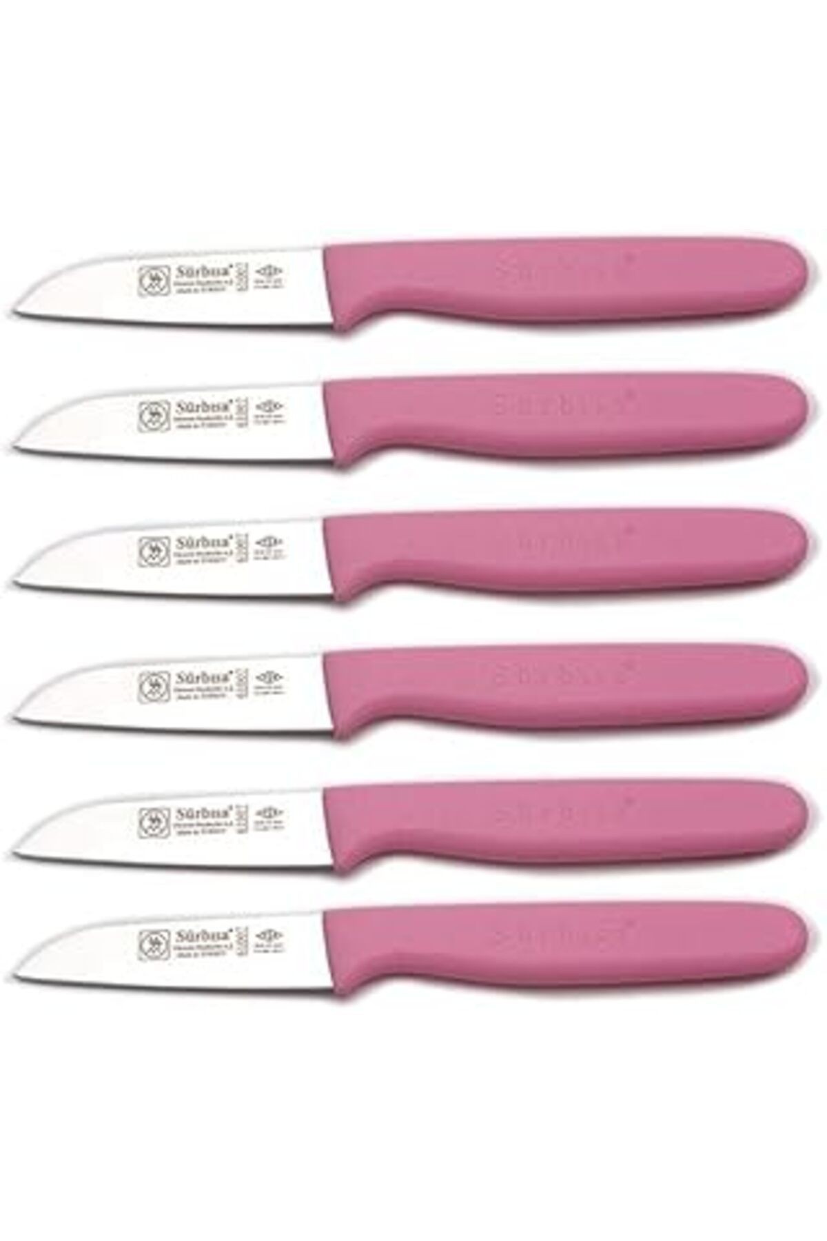 Sürbısa Sürmene 6'Lı Meyve Bıçağı Seti 61007 (Pembe)