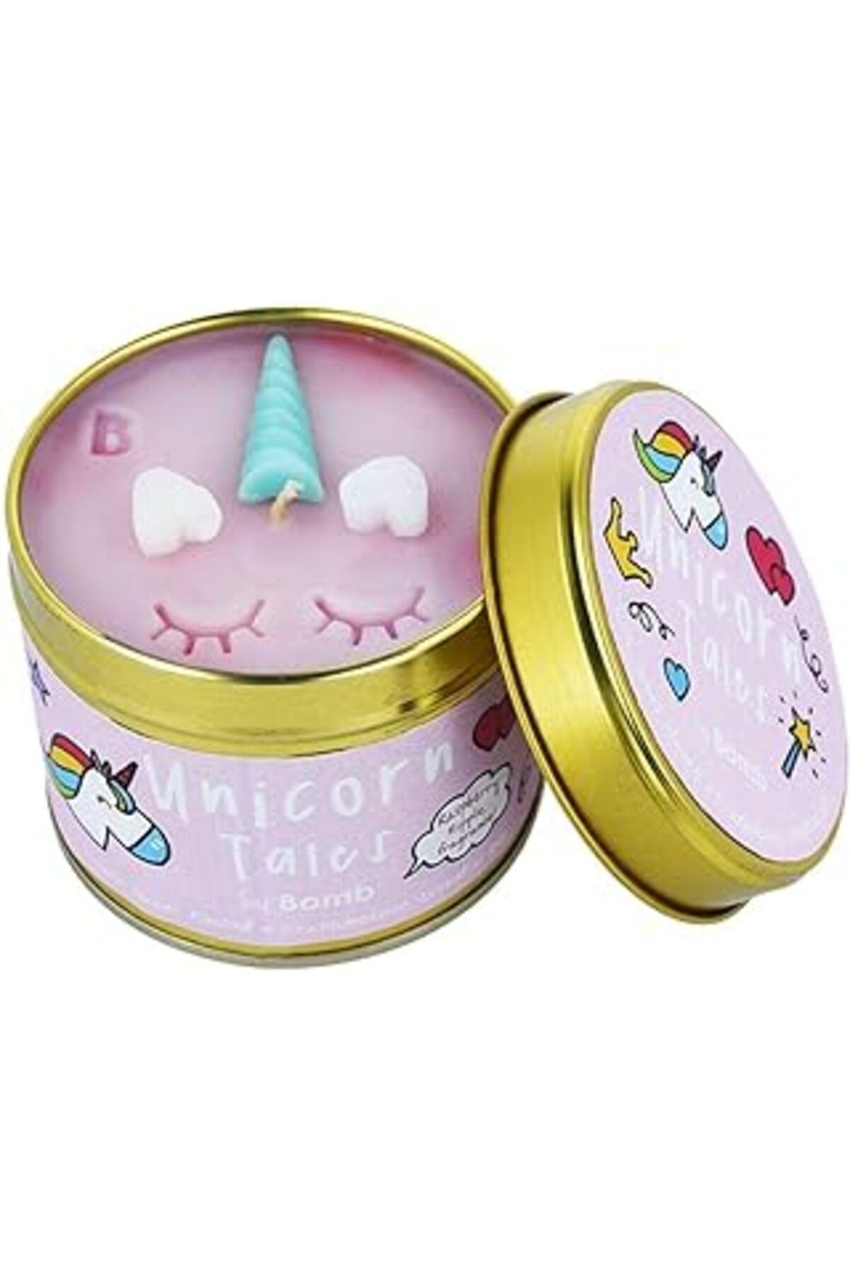 Bomb Cosmetics Unicorn Tales Teneke Mum 1 Paket (1 X 1 Adet)