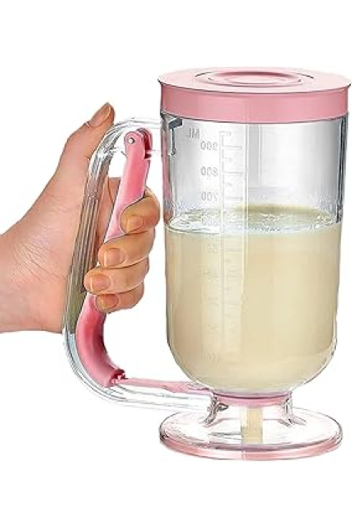 Arsimo Pratik Hamur Dağıtıcı Pancake Krep Muffin Kolay Akıtma Kabı, Çok Renkli, Medium