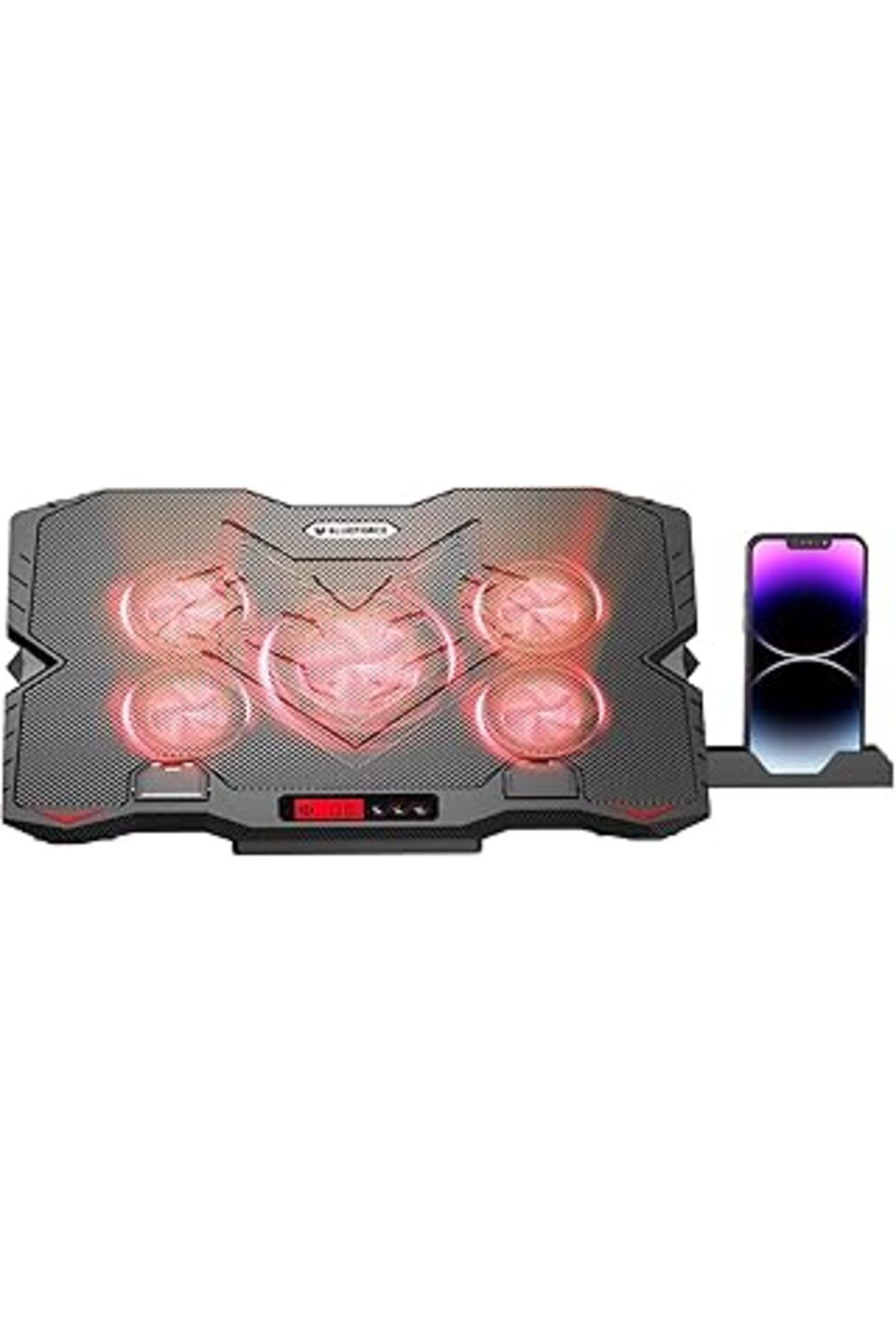 Blueforce Sx-25 Faster 9-15,6" 5 Fanlı Notebook Soğutucu Stand Telefon Standlı Siyah