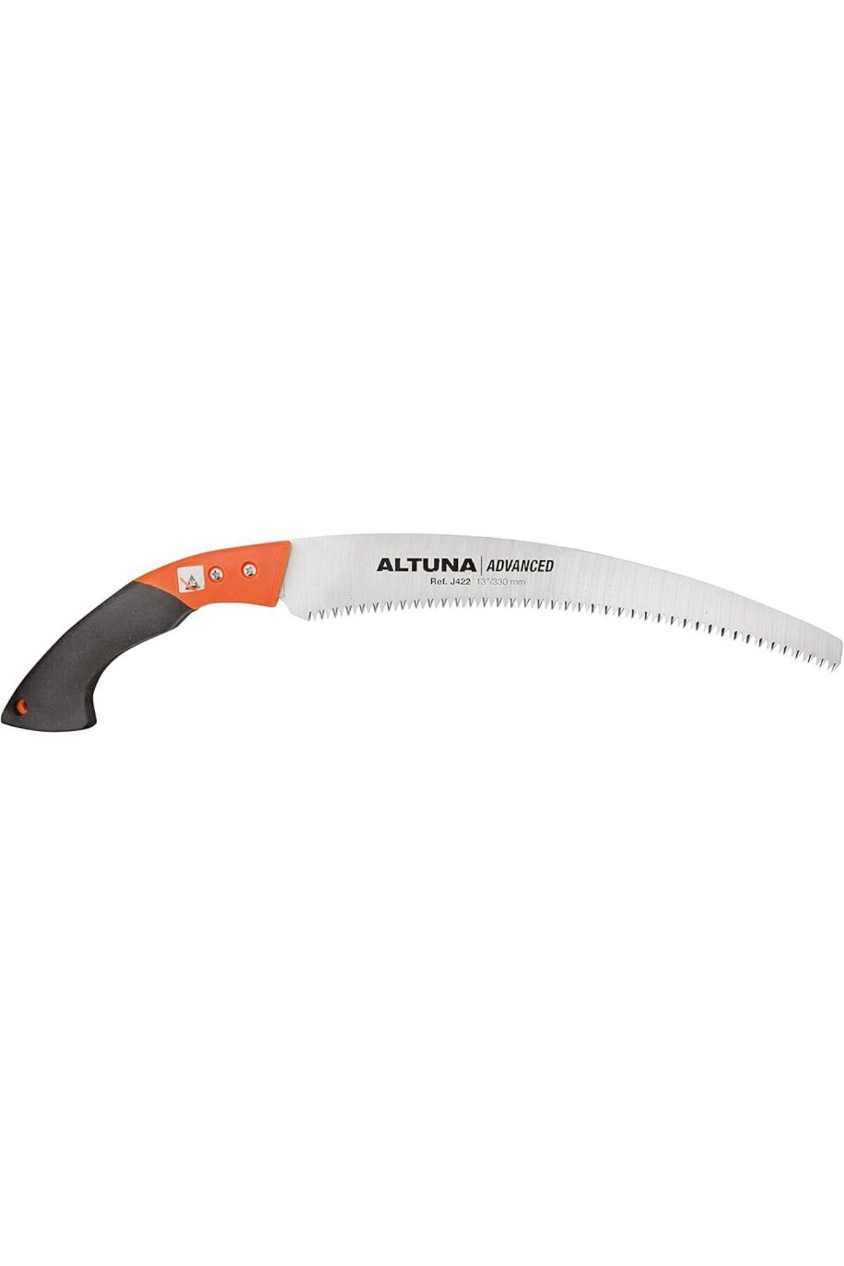 Altuna J422 Budama Testeresi Kılıflı, Plastik Saplı, 33 Cm Testere Uzunluğu, Eğik Tip