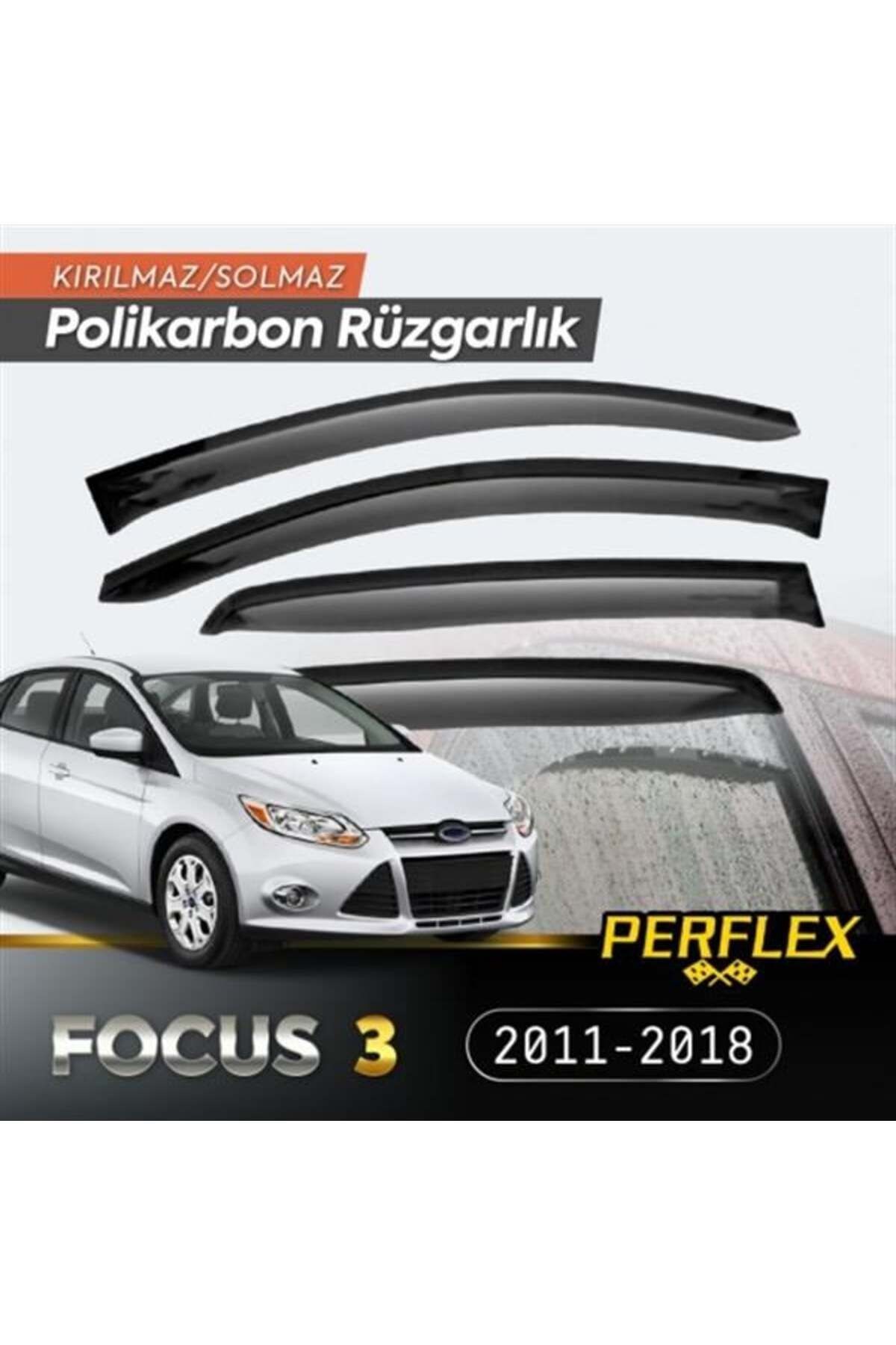 Ford Focus 3 2011-2018 (6 Parça) Cam Rüzgarlığı V2 Mugen