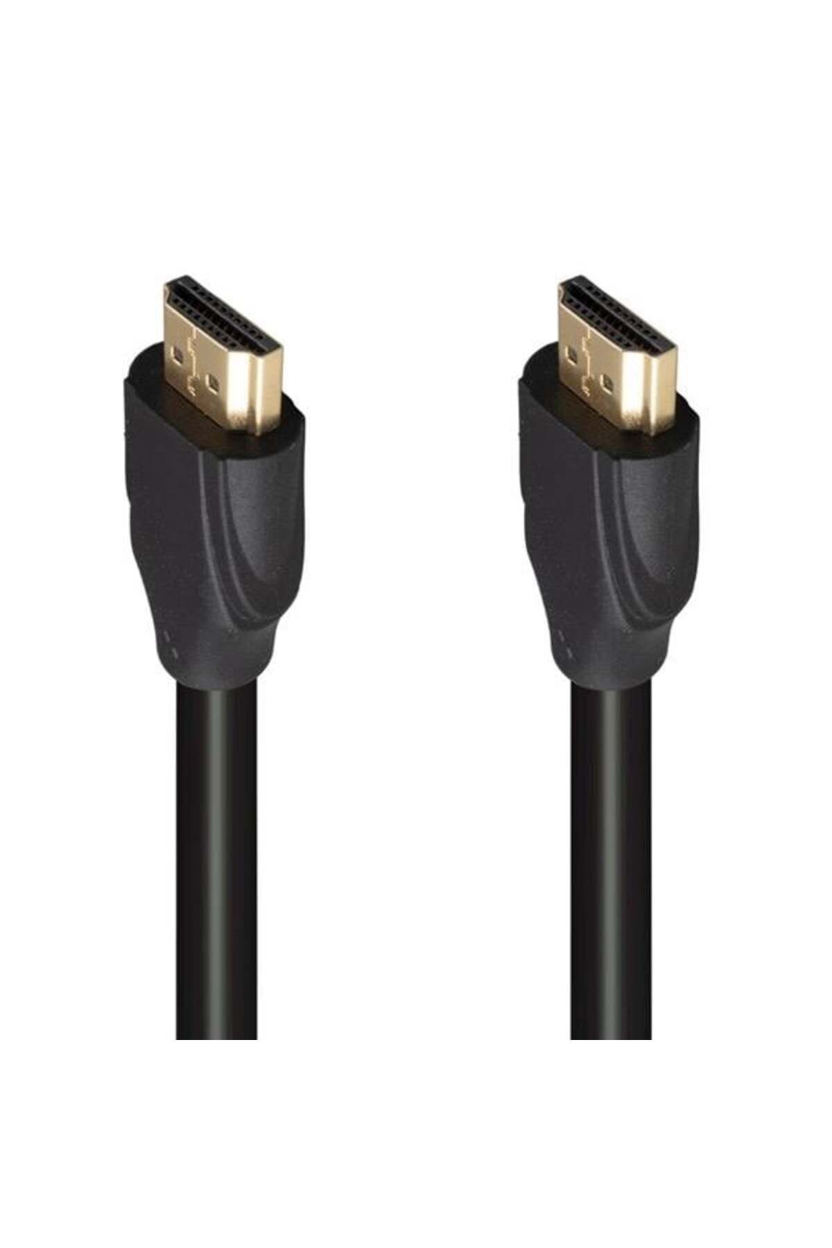Fully G-507K Plastik Düz Siyah 25 Metre Gold Poşetli Hdmi Kablo