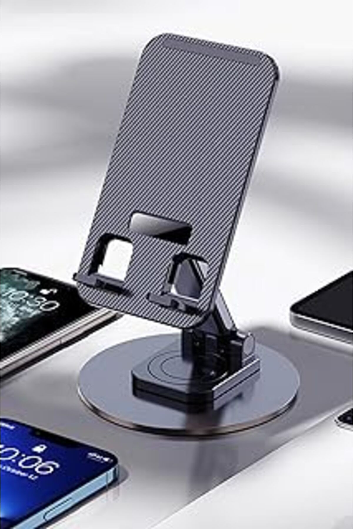 Telvesse Kaliteli Katlanabilir 360 Dönen Ayarlı Telefon Tutucu Masaüstü Telefon Tablet Standı S014
