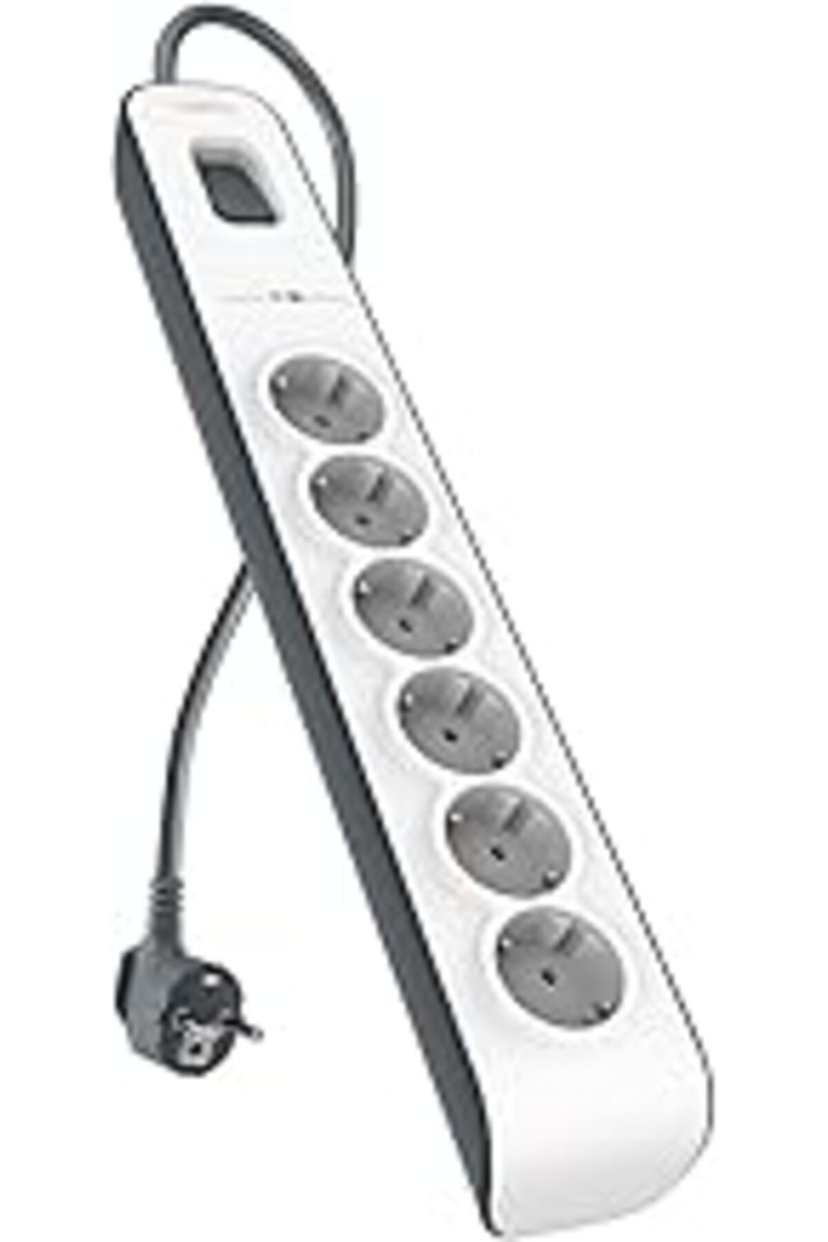 Belkin Surge Plus Priz (DALGALANMA KORUYUCU 2.4A, 2M KABLO), Beyaz / Gri