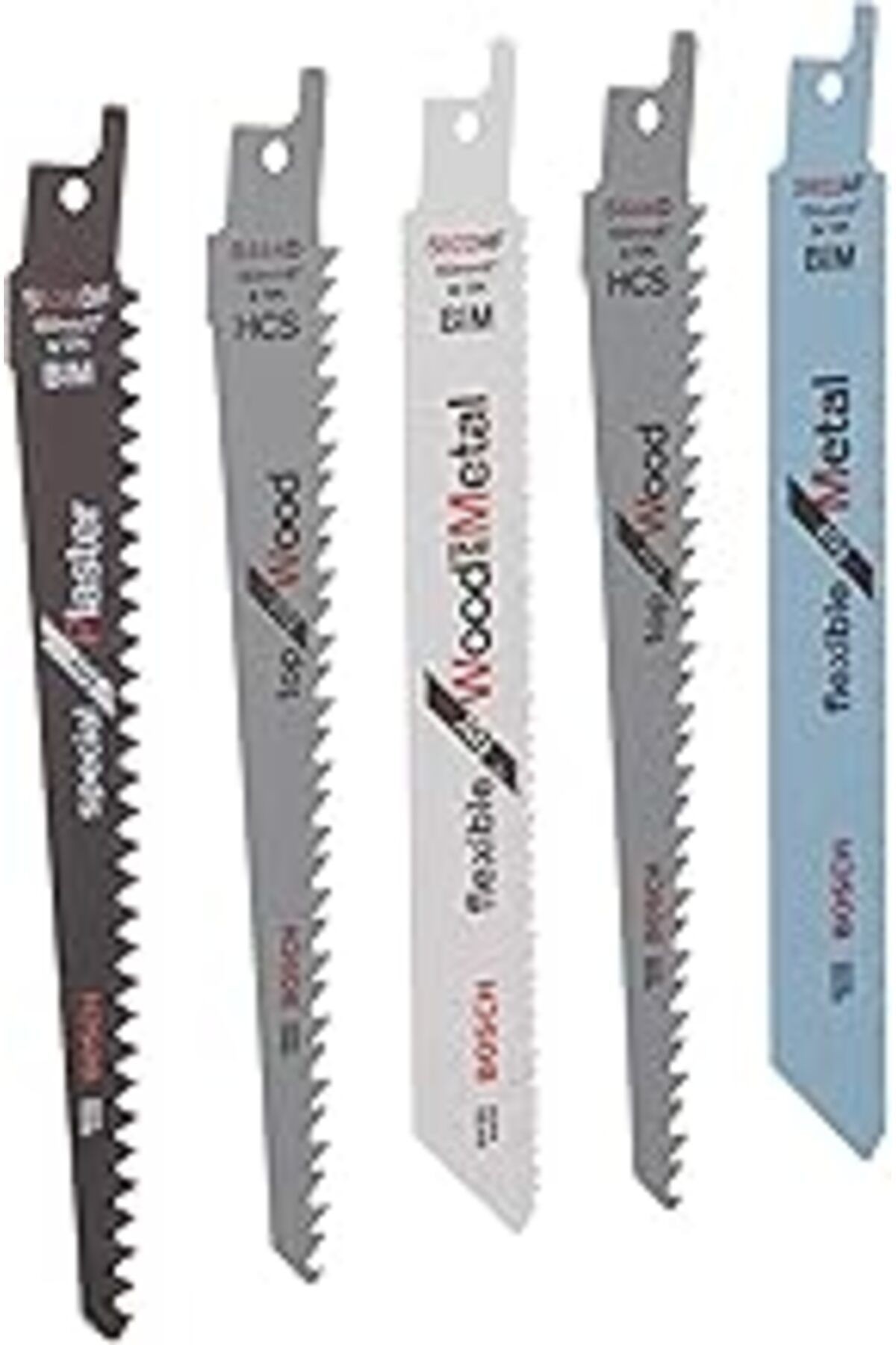 Bosch Home And Garden Akülü Panter Testere Keo Için 5 Parça Panter Testere Bıçağı Seti, Yeşil