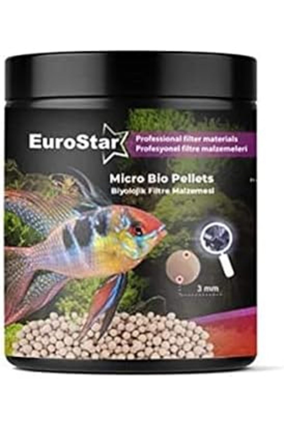Micro Bio Pelets Akvaryum Için Biyolojik Filtre Temizleme Malzemesi, 1 L