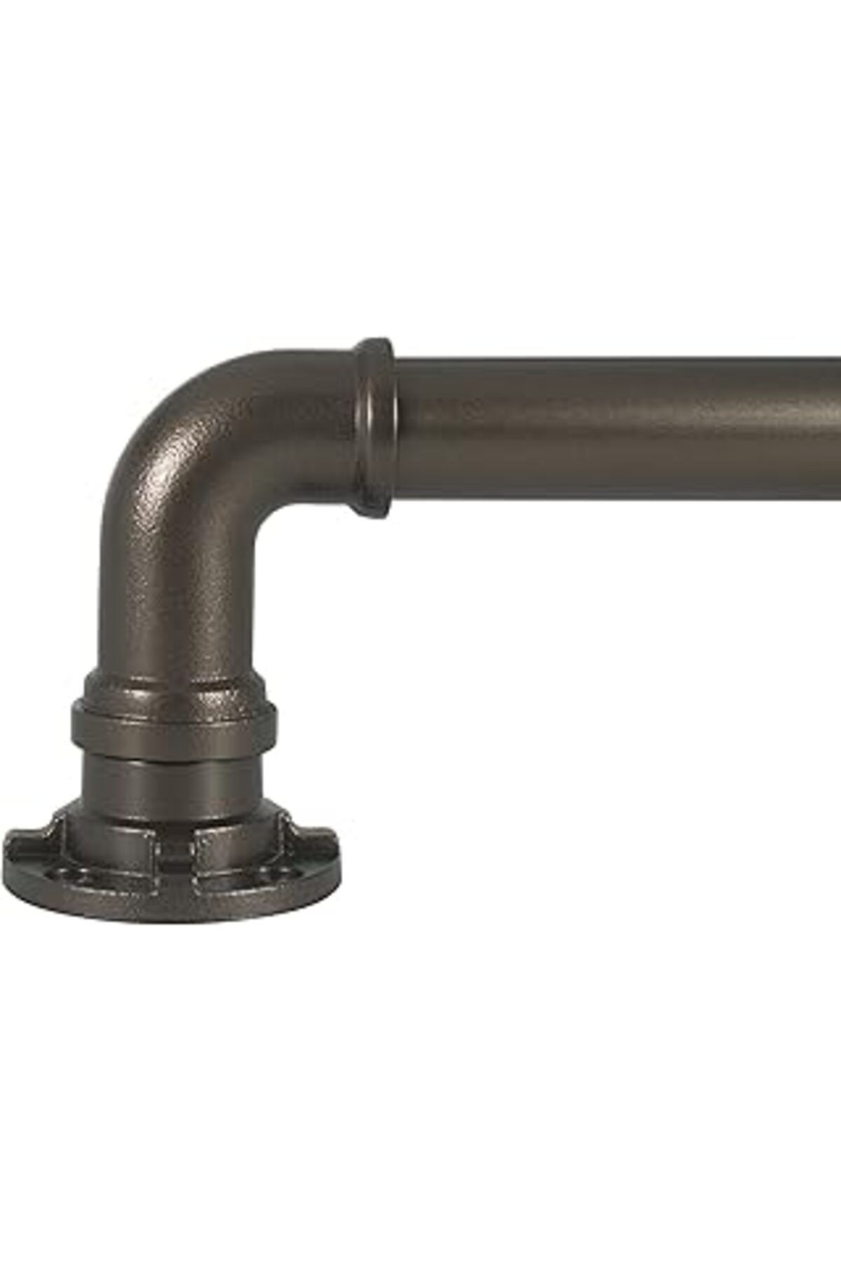 Decopolitan Endüstriyel Sarma Teleskopik Perde Çubuğu Seti, 91,44-183,88 Cm, Bronz