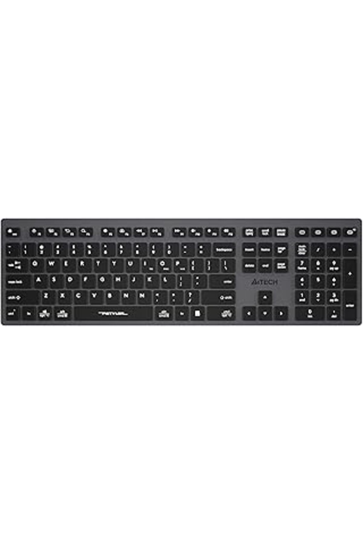 A4 Tech Fbx50c Şarj Edilebilir (Q) Türkçe Fn-multimedya Bluetooth & 2.4ghz Kablosuz Klavye, Siyah/g