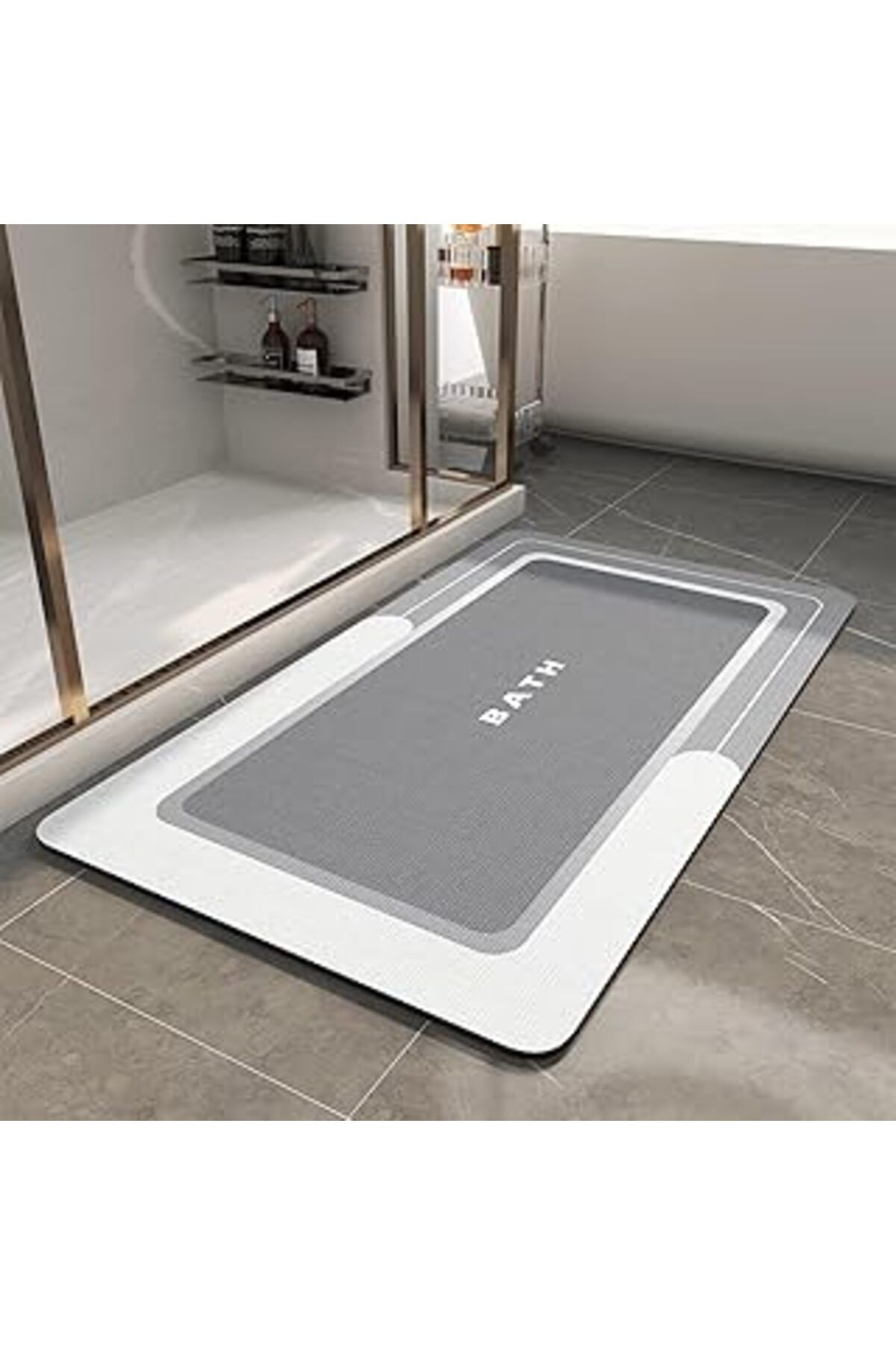 Netmarkt Banyo Paspası-banyo Paspası Halı Kaymaz Süper Emici Lekeye Dayanıklı Hızlı Kuruyan Ince Ba