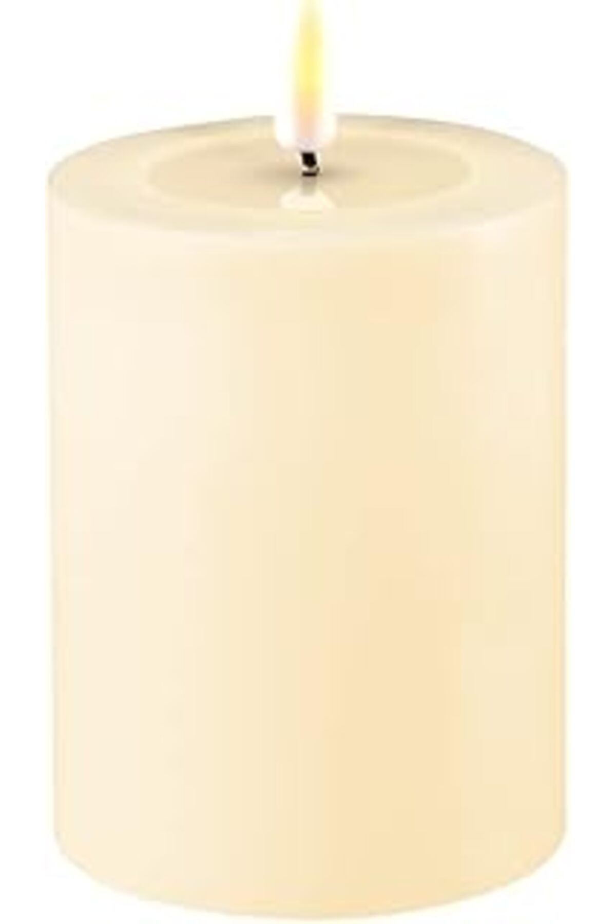 Deluxe Homeart Krem Dekoratif Mum 7,5 * 10 Cm