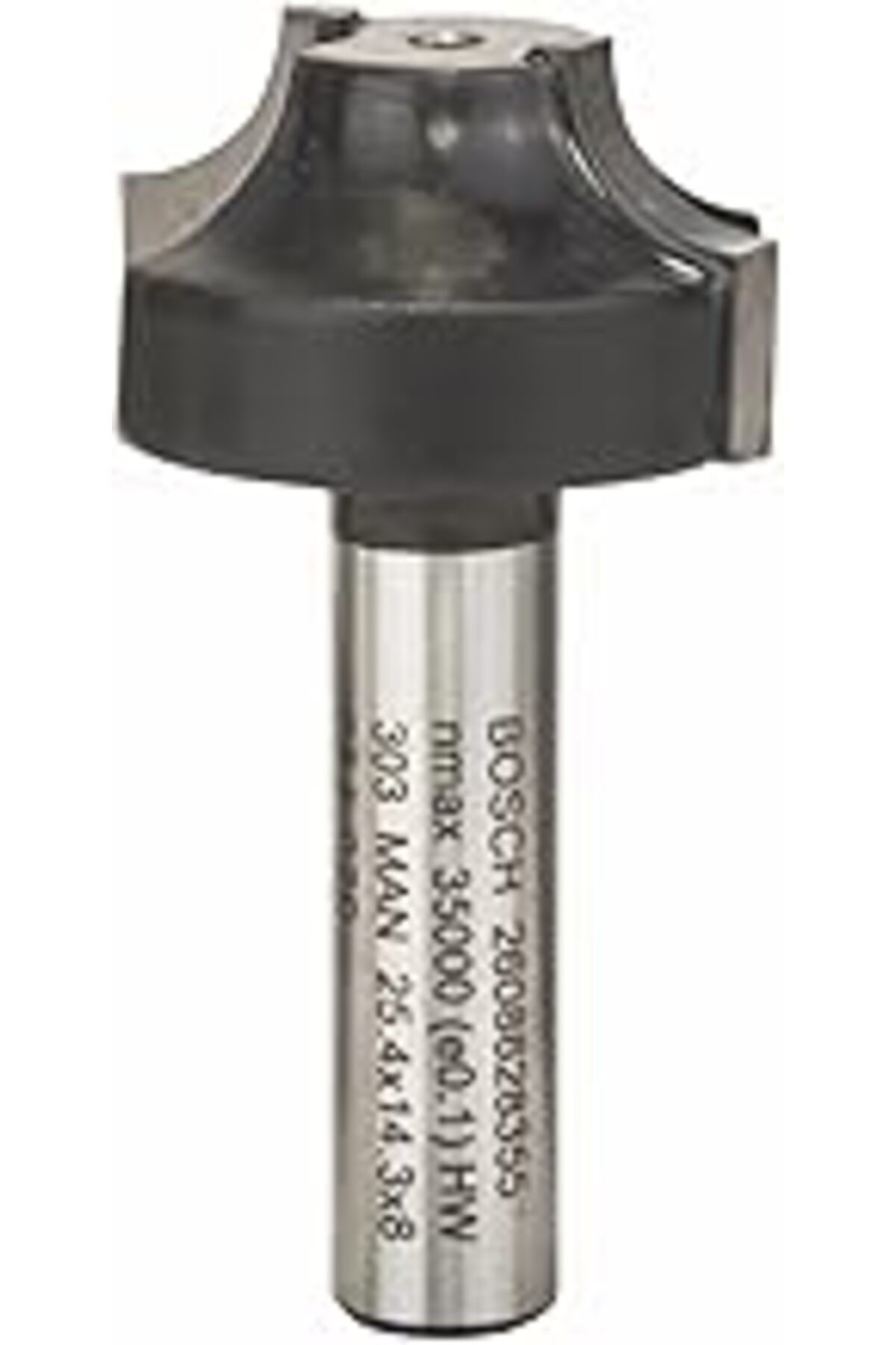 Bosch 2608628355 Aksesuarı Profil Freze E 8 Mm, R1 6,3 Mm, D 25,4 Mm, L 14,3 Mm, G 46 Mm