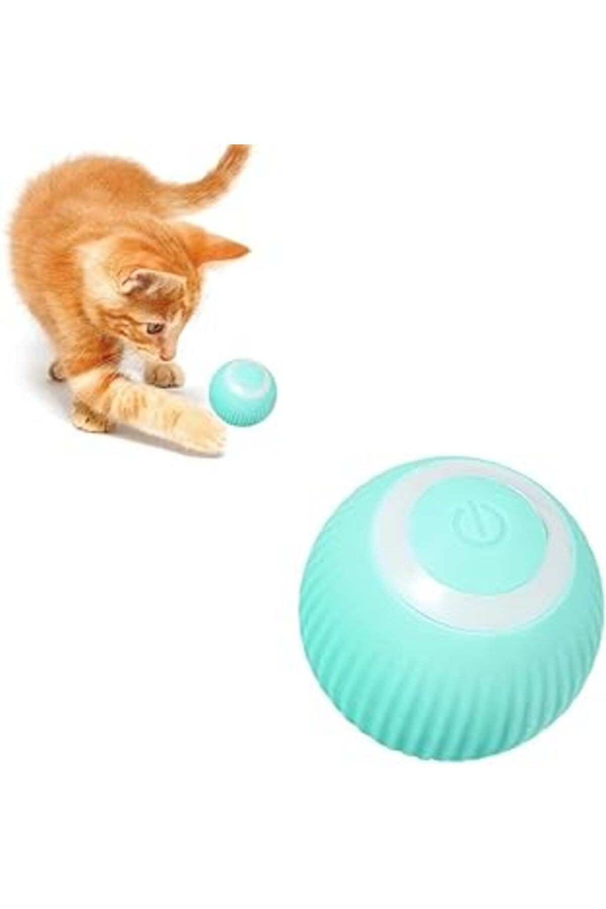 Busstier Otomatik Hareket Eden Akıllı Kedi Topu Oyuncağı, Kendi Kendine Hareket Eden Kedi Topu Oyun