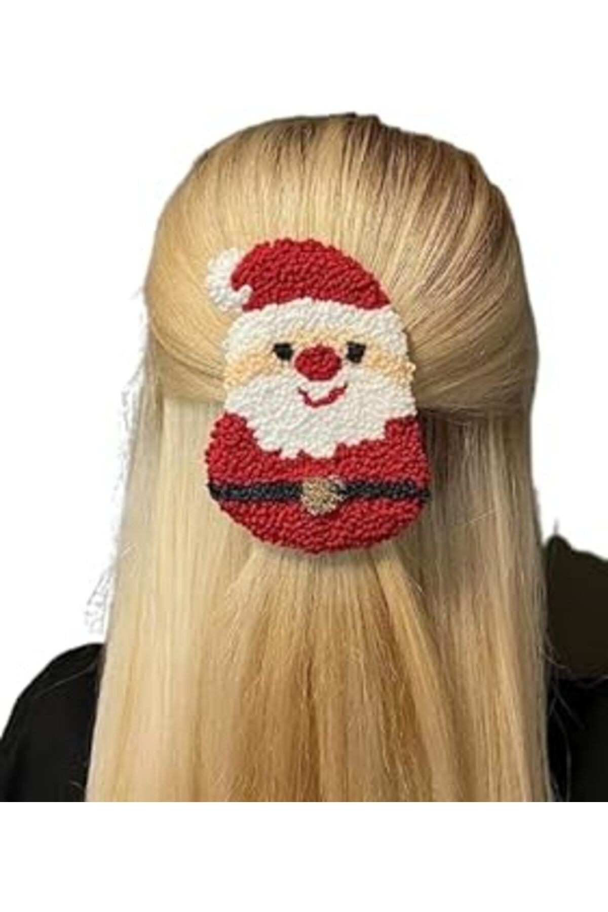 Asyakuş Handmade Punch Yılbaşı Koleksiyonu Noel Baba Klips Toka Asyanm303