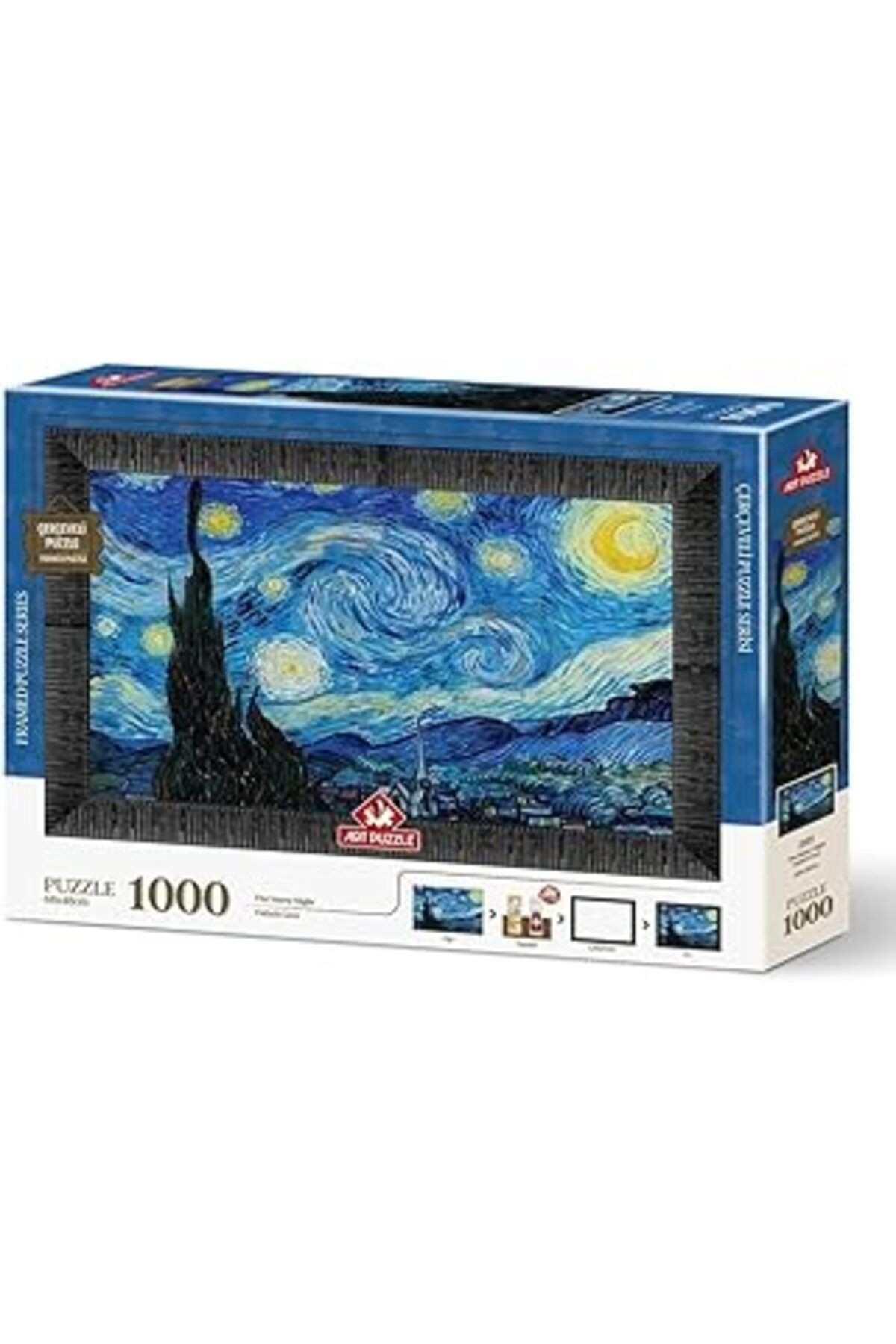 Art Puzzle Yıldızlı Gece 1000 Parça Çerçeveli Puzzle