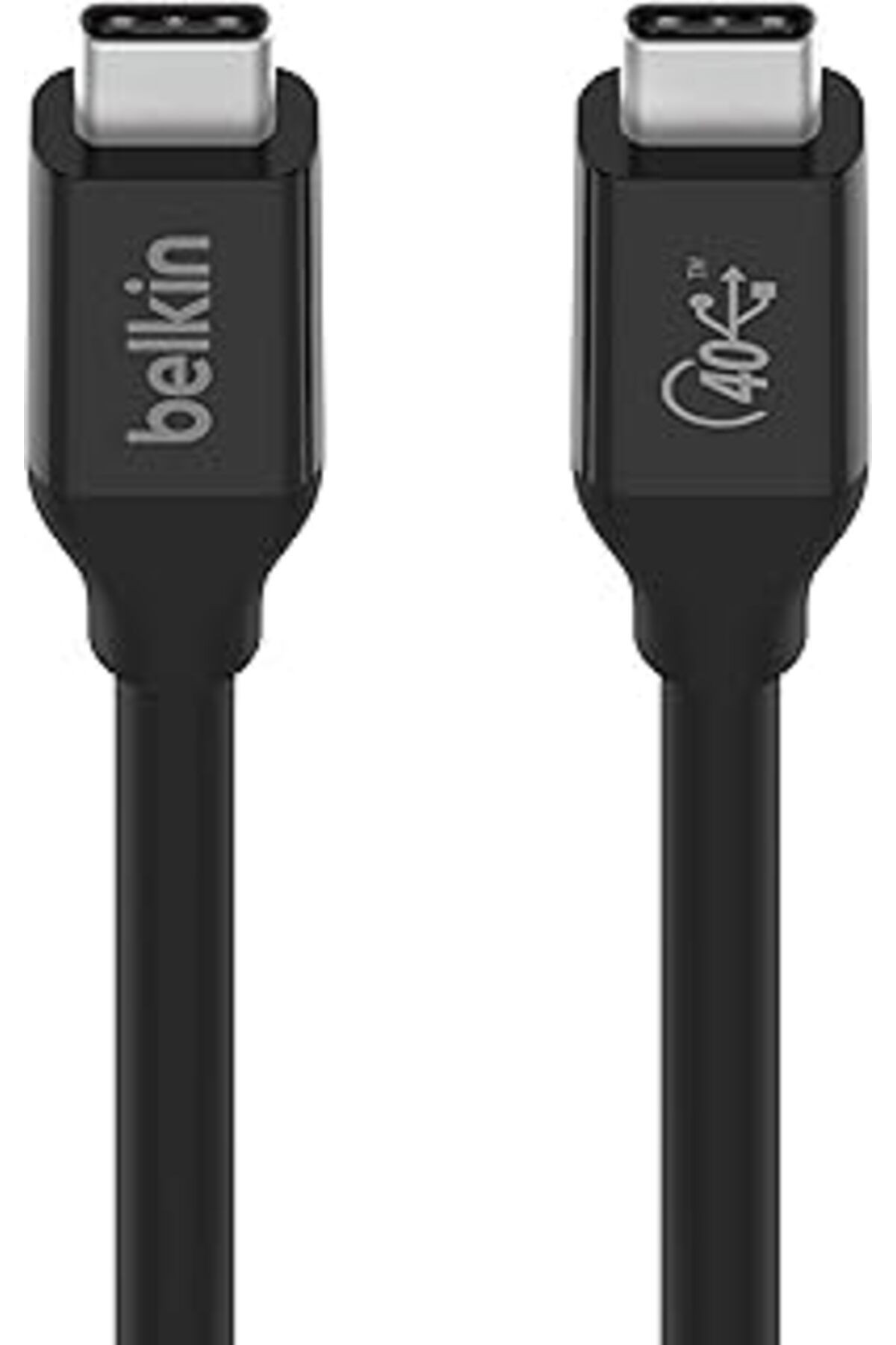Belkin Usb4 Usb C - Usb C Kablosu 2,6 Ft (100 W'a Kadar Güç Sağlama, 40 Gb/sn Veri Aktarım Hızı Ve