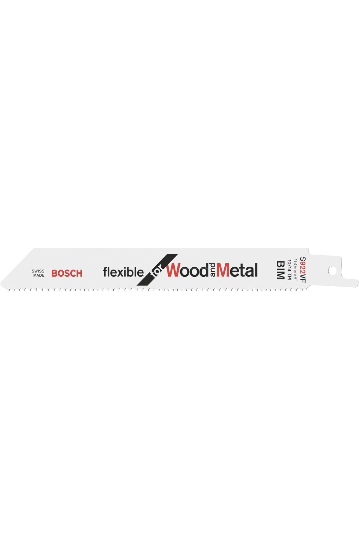 Bosch Professional Accessories - Flexible Serisi Ahşap Ve Metal Için Panter Testere Bıçağı S 922 Vf