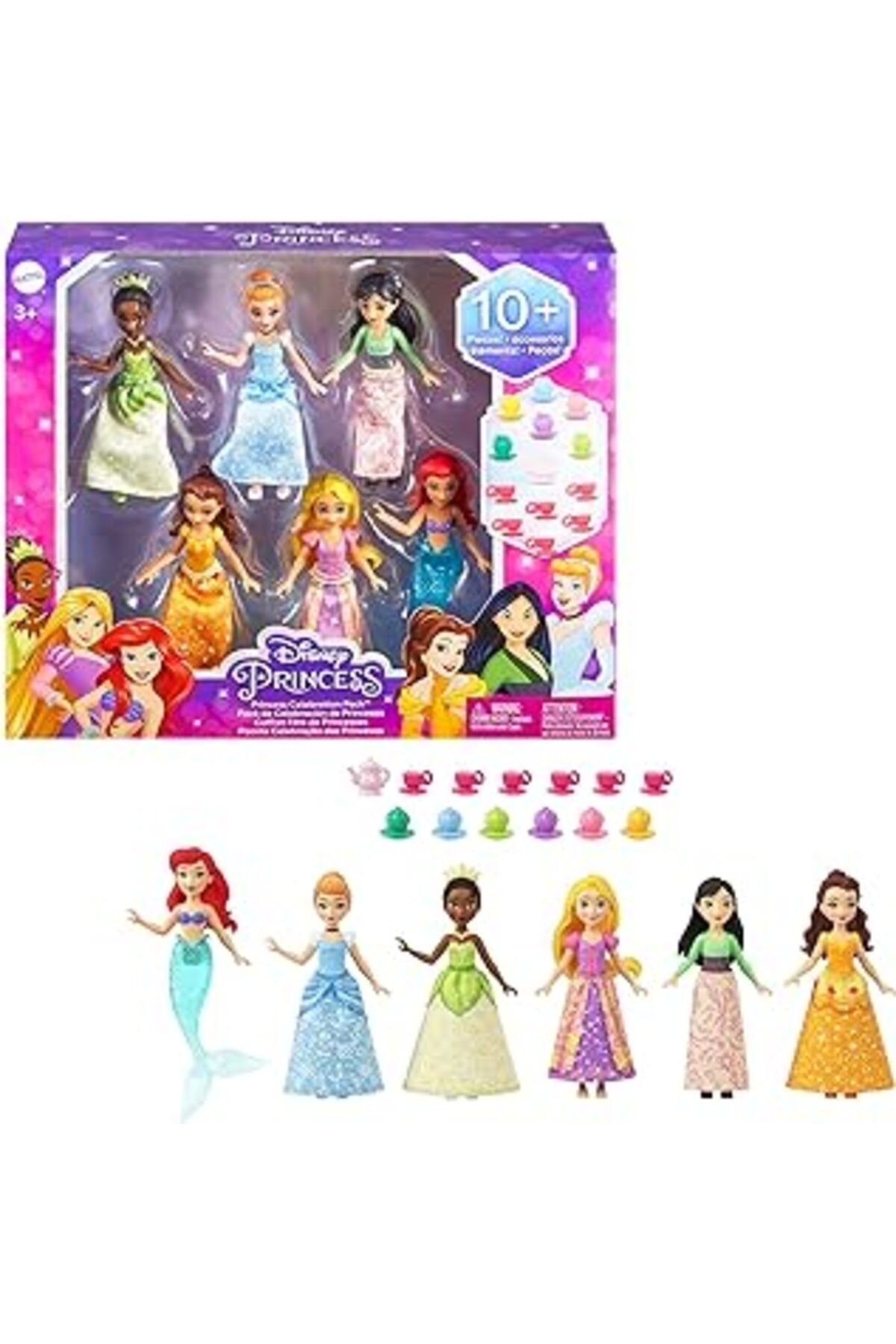 Disney Princess Disney Prenses Bebekleri 6nanlı Set, Disney Princess, Çok Renkli