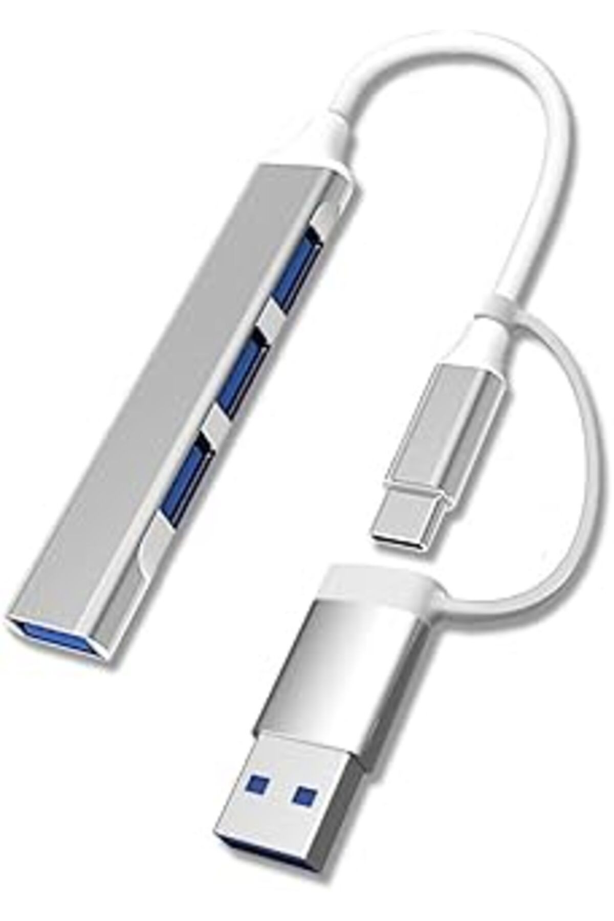 Buffer® 4 Port'Lu Bağlantı İstasyonu Ultra İnce Usb Bölücü Type-C Tipi Çoklu Arayüz Adaptörü Multi
