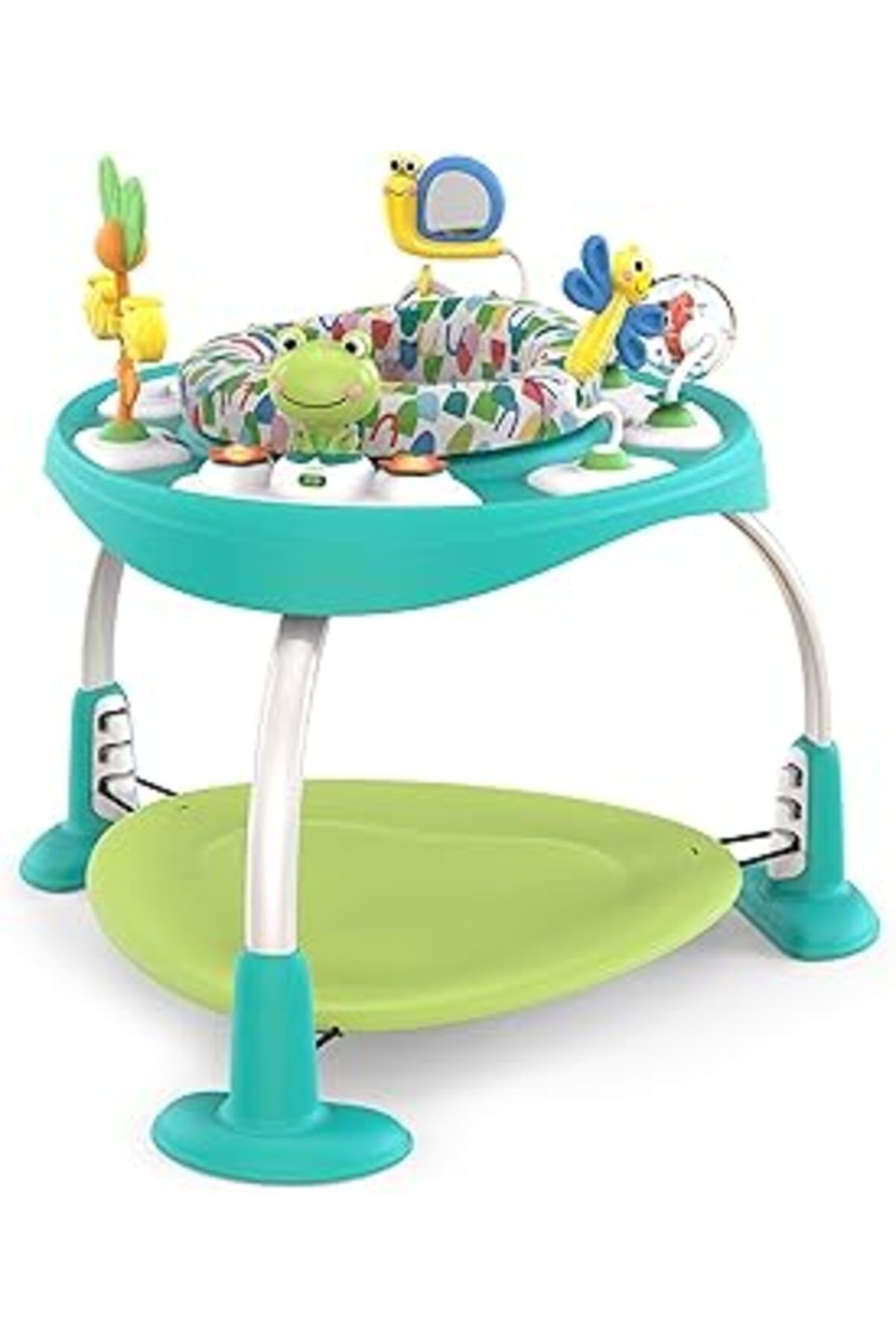 Bright Starts Bounce Bounce Baby 2'Si 1 Arada Aktivite Merkezi Zıplayıcı Ve Masa - Oynak Gölet (Yeş