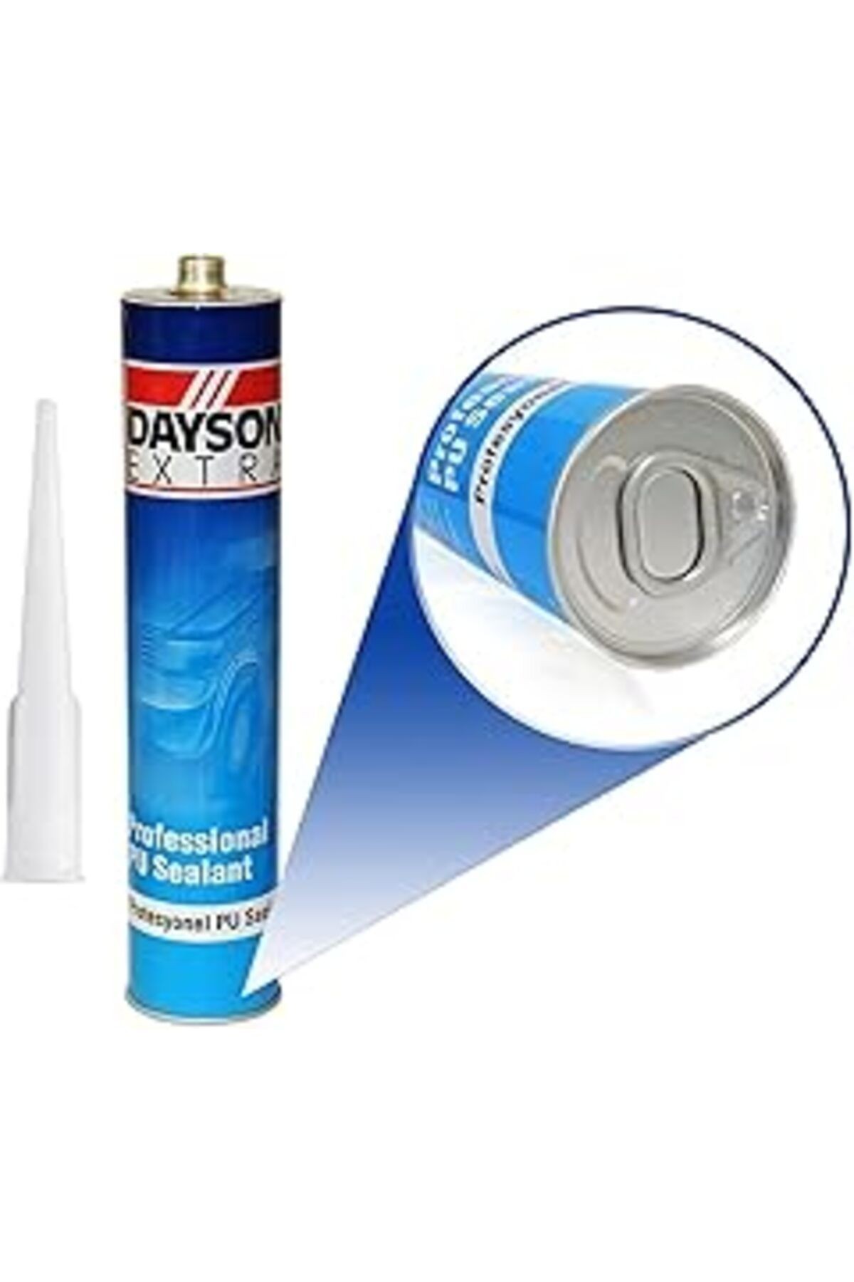 Badem10 Dayson Poliüretan Pu Mastik Gri Genel Amaçlı Silikon 280 ml