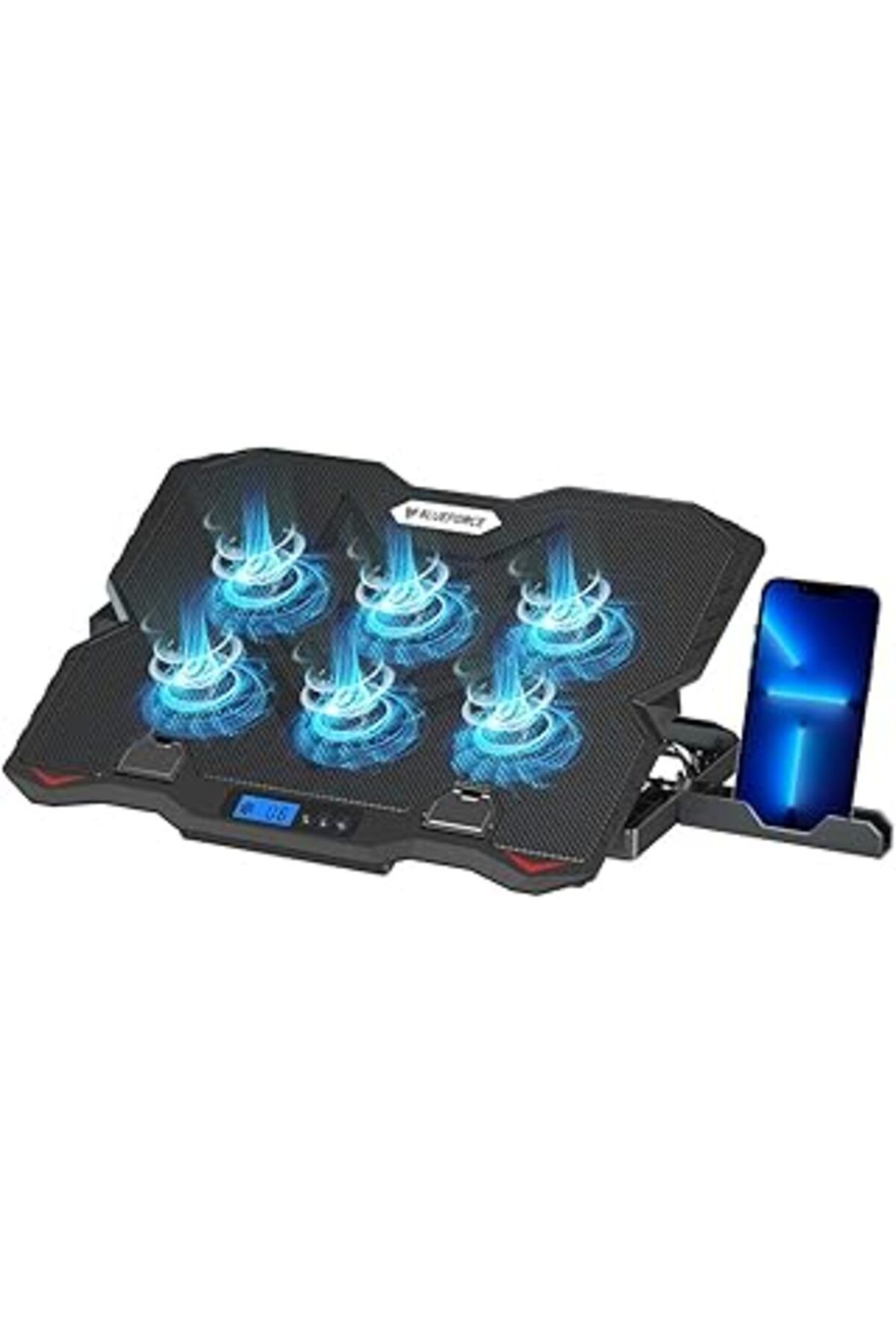 Blueforce Sx-35 Snower 6 Fanlı 9-15,6 Inç Notebook Soğutucu Stand Telefon Standlı Siyah