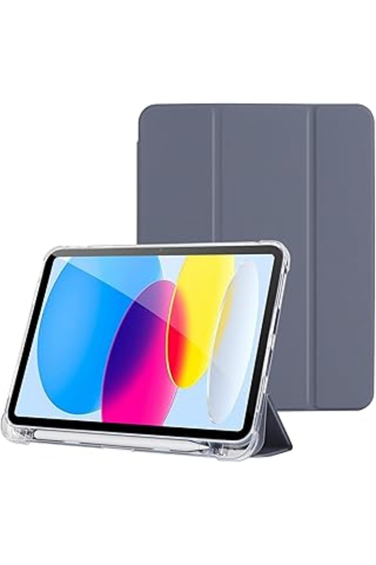Klasse Apple Ipad Air 5 / Air 4 10.9 Inç Uyumlu Smart Kılıf, Apple Pencil Kalemlikli, Trifold, Esne